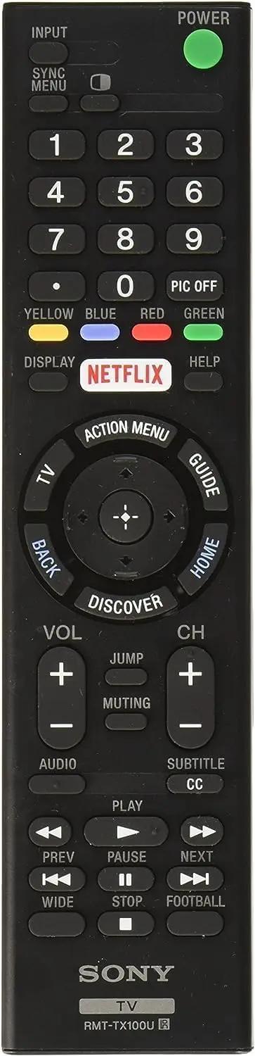 Original Sony LED Smart TV Remote Control RMT-TX100U Netflix