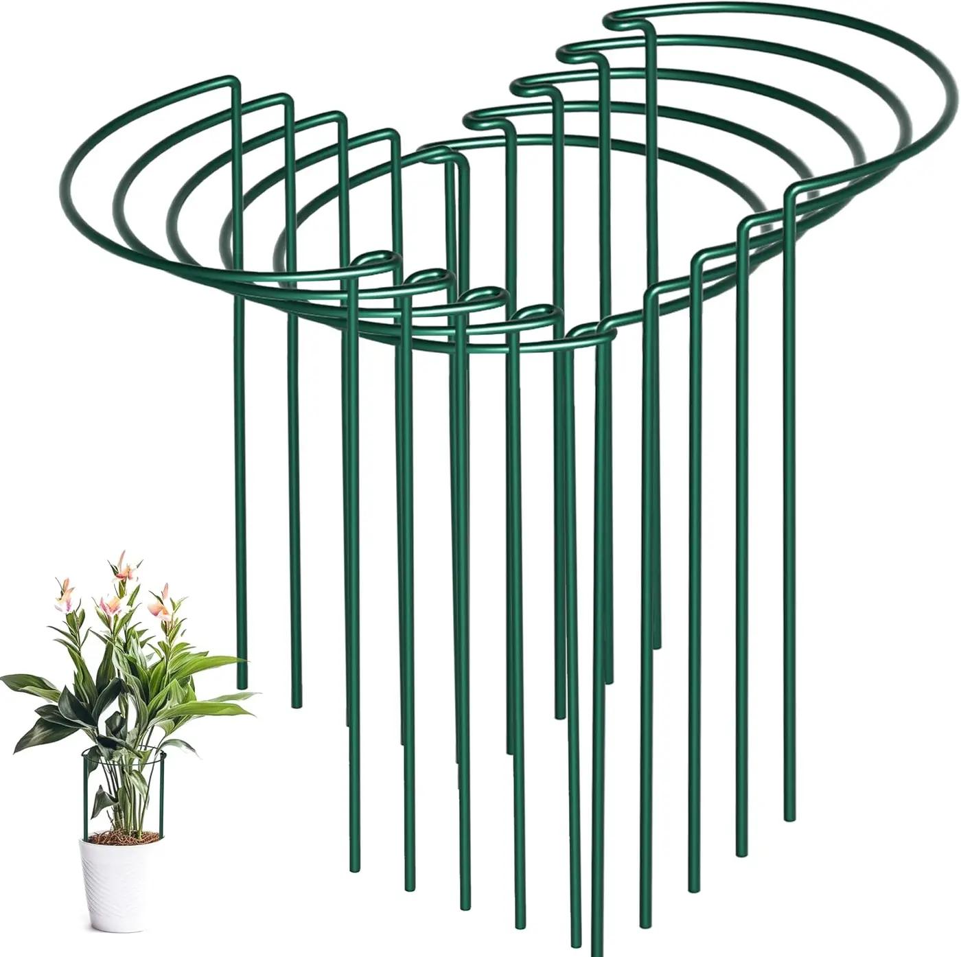 10 Pack Peony Cages and Supports, 10" (W) x 16"(H) Plant Support, Heavy-Duty Metal Plant Support Stakes, Plant Stakes for Outdoor &amp; Indoor Plants, Perfect for Flowers and Vegetable