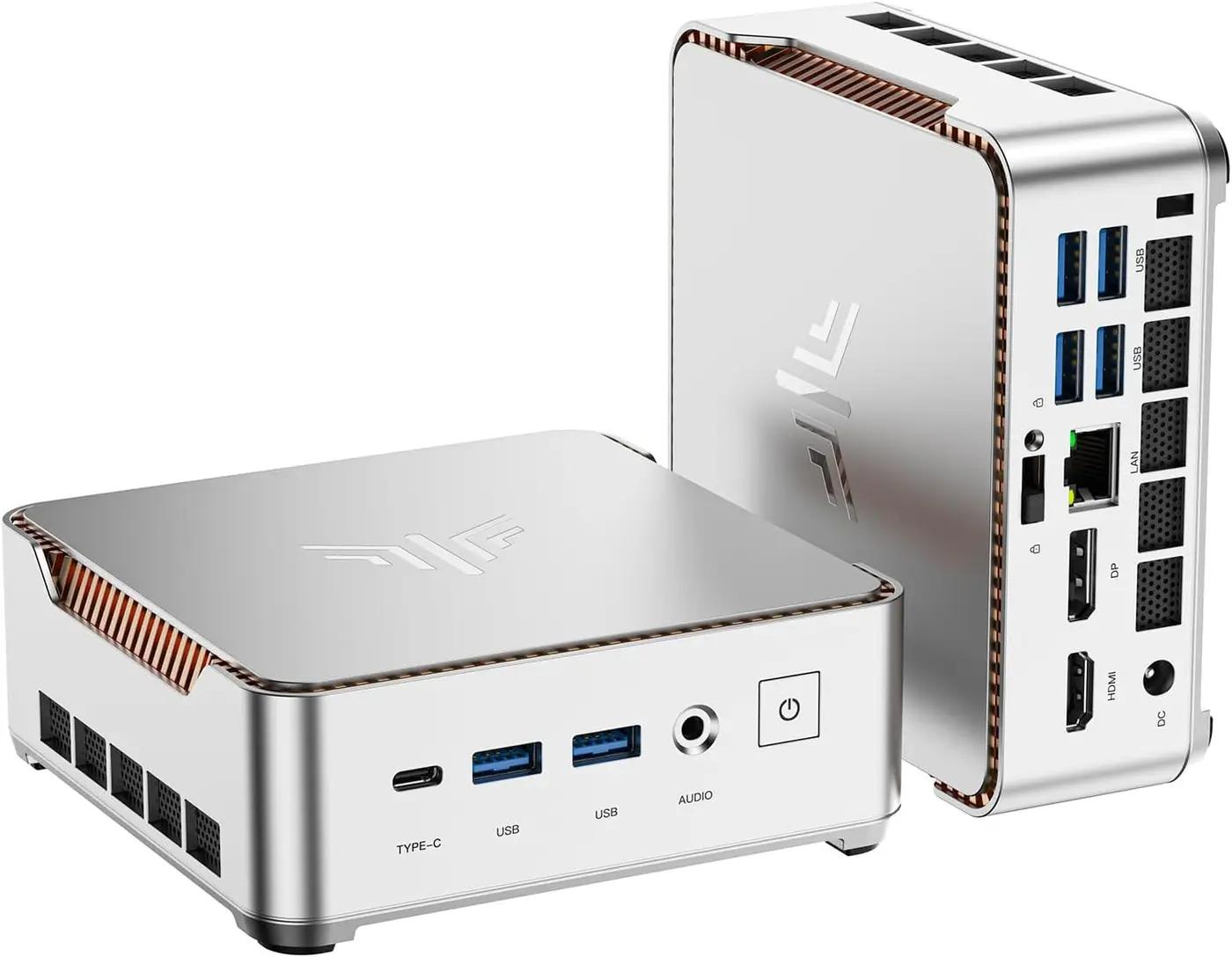 KAMRUI Pinova P2 Mini PC 16GB RAM 512GB SSD, AMD Ryzen 4300U 28W(Beats 10110U/3500U/N95,Up to 3.7GHz) Mini Computers,Triple 4K Display/HDMI+DP+Type-C/WiFi/BT for Home/Business Mini Desktop Computers Global Recycled Standard