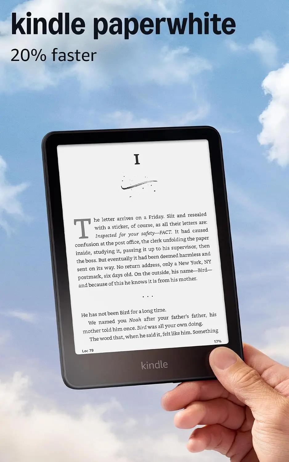 Amazon Kindle Paperwhite 16GB (newest model) – 20% faster, with new 7" glare-free display and weeks of battery life – Black Recycled Content Certification for Electrical and Electronic Equipment