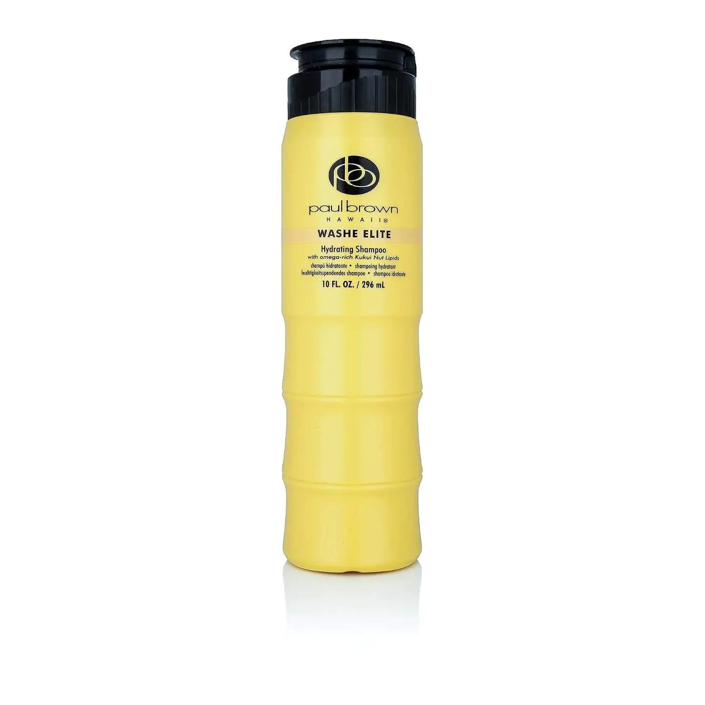 Paul Brown Hawaii Washe Elite Shampoo | Hydrate &amp; Treat Damaged Hair | Moisturizing Hair Product, Safe for Color-Treated Hair, Antioxidant-Rich Kukui Nut Oil (10 oz.)