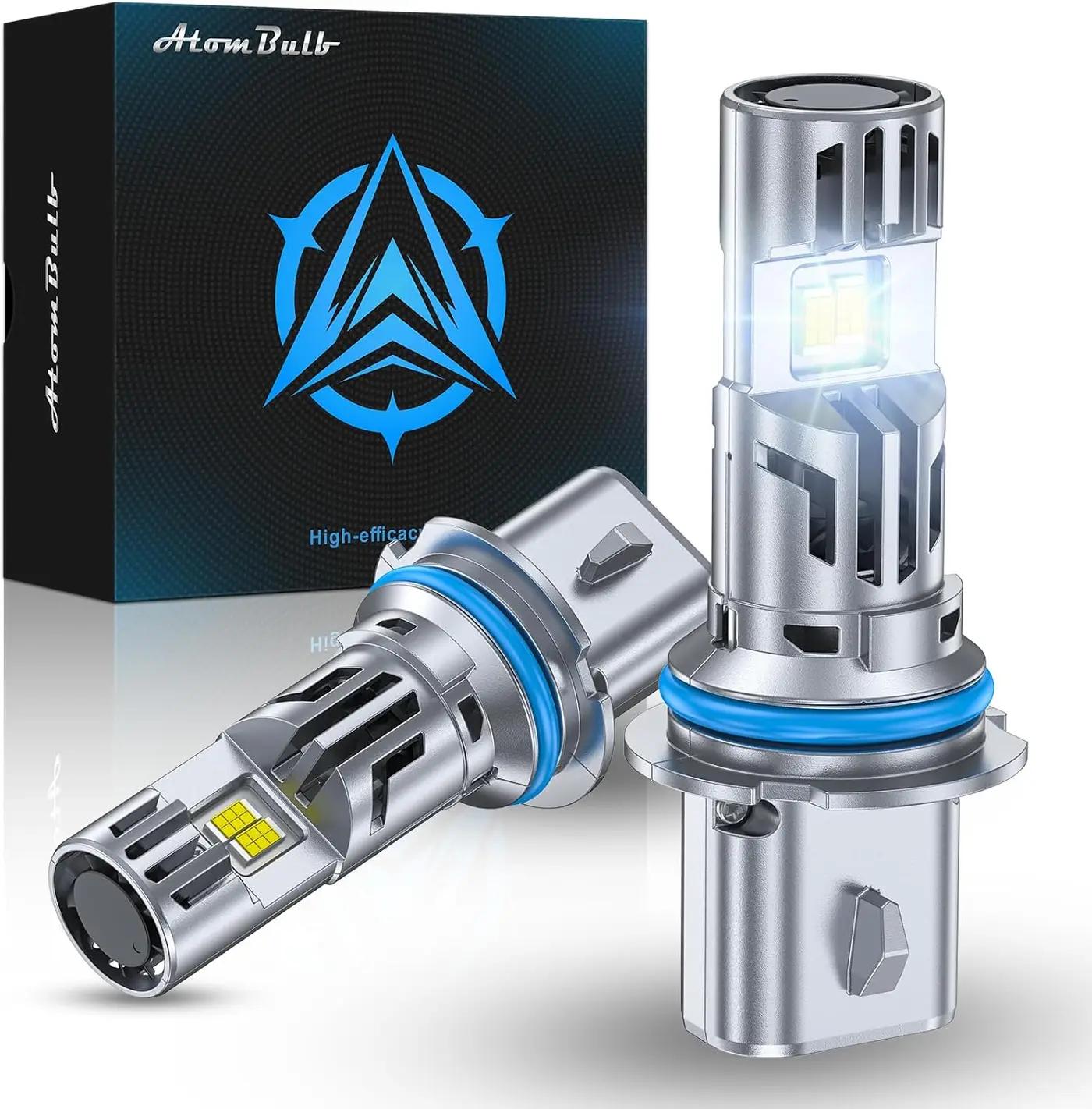 9007/HB5 Bulbs, 2026 Latest Dual Fans Cooling Design, 80000LM Brightest 20X Brighter, 1:1 Mini Size, 6500K Cool White, 1 Min Plug and Play, 80000H Lifespan, Pack of 2