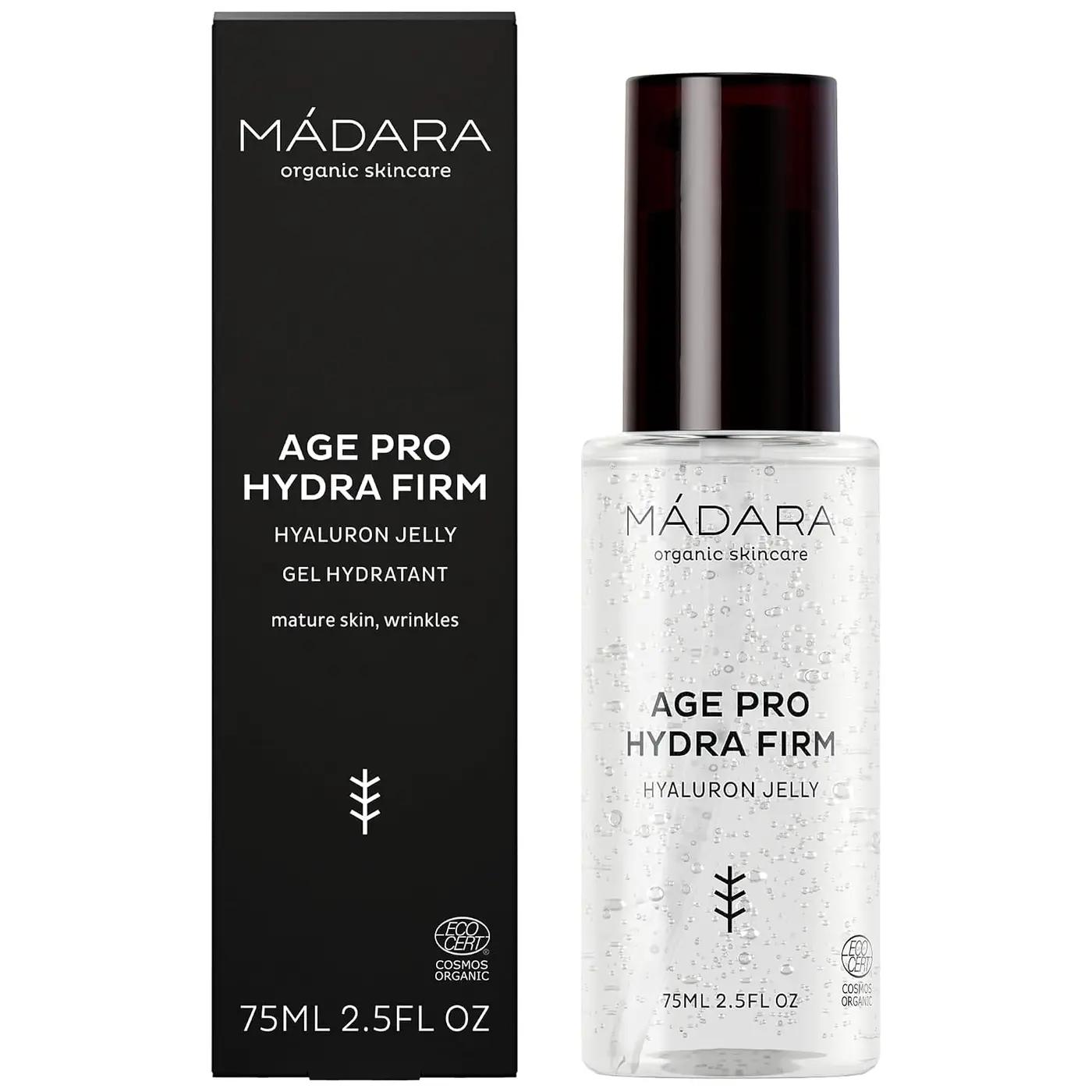 MÁDARA Hyaluronic Acid Serum 75 ml, Oil-Free, Plumping effect, Jelly Gel Moisturizer for Face, Multi-Weight Hyaluronic and Birch Juice Peptides, Hydrates and Smooths Dehydrated Skin, COSMOS Organic