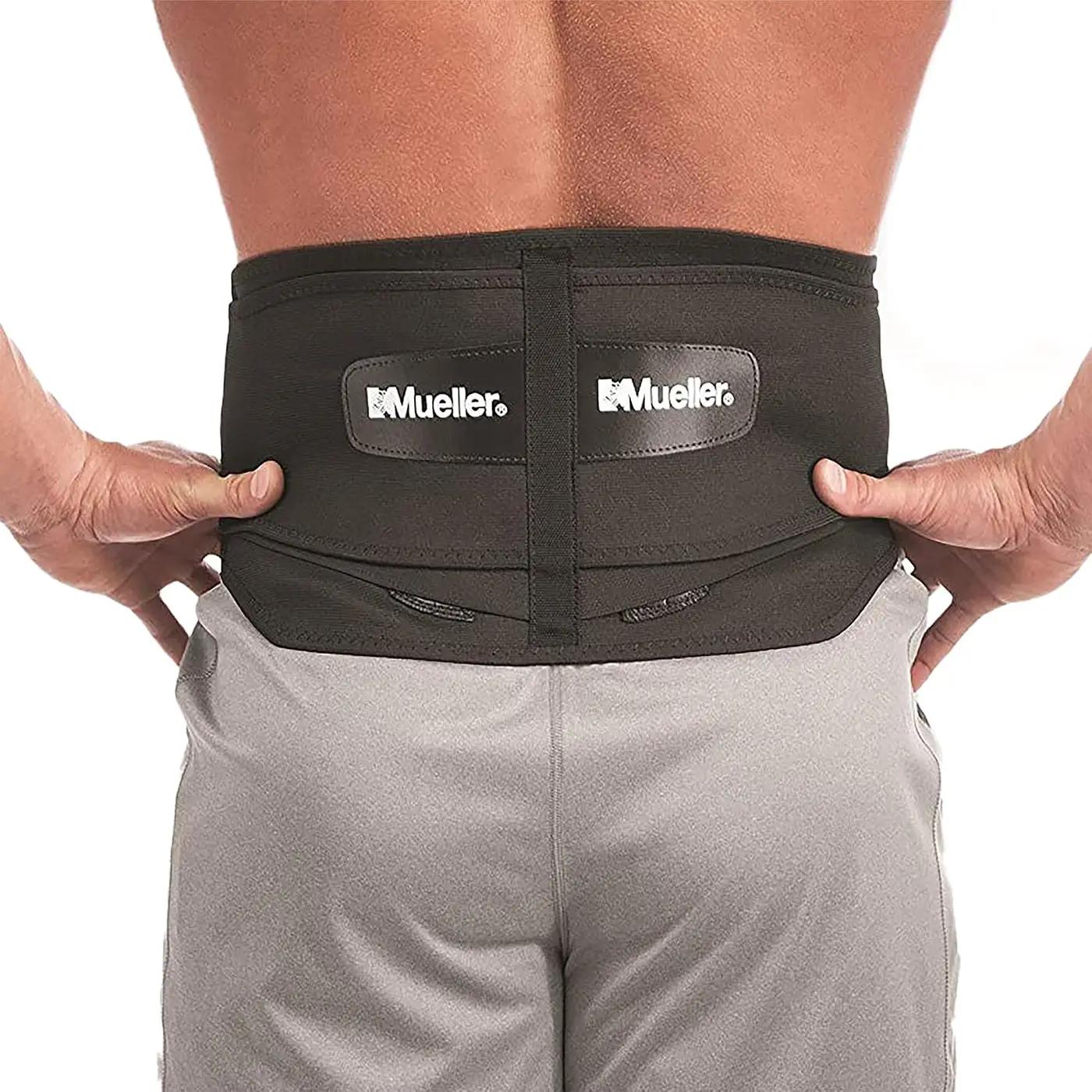 MUELLER Sports Medicine Lumbar Back Brace with Removable Pad, Ideal for Upper and Lower Back Pain, Relief &amp; Support for Men and Women, Strains, Sciatica, Scoliosis