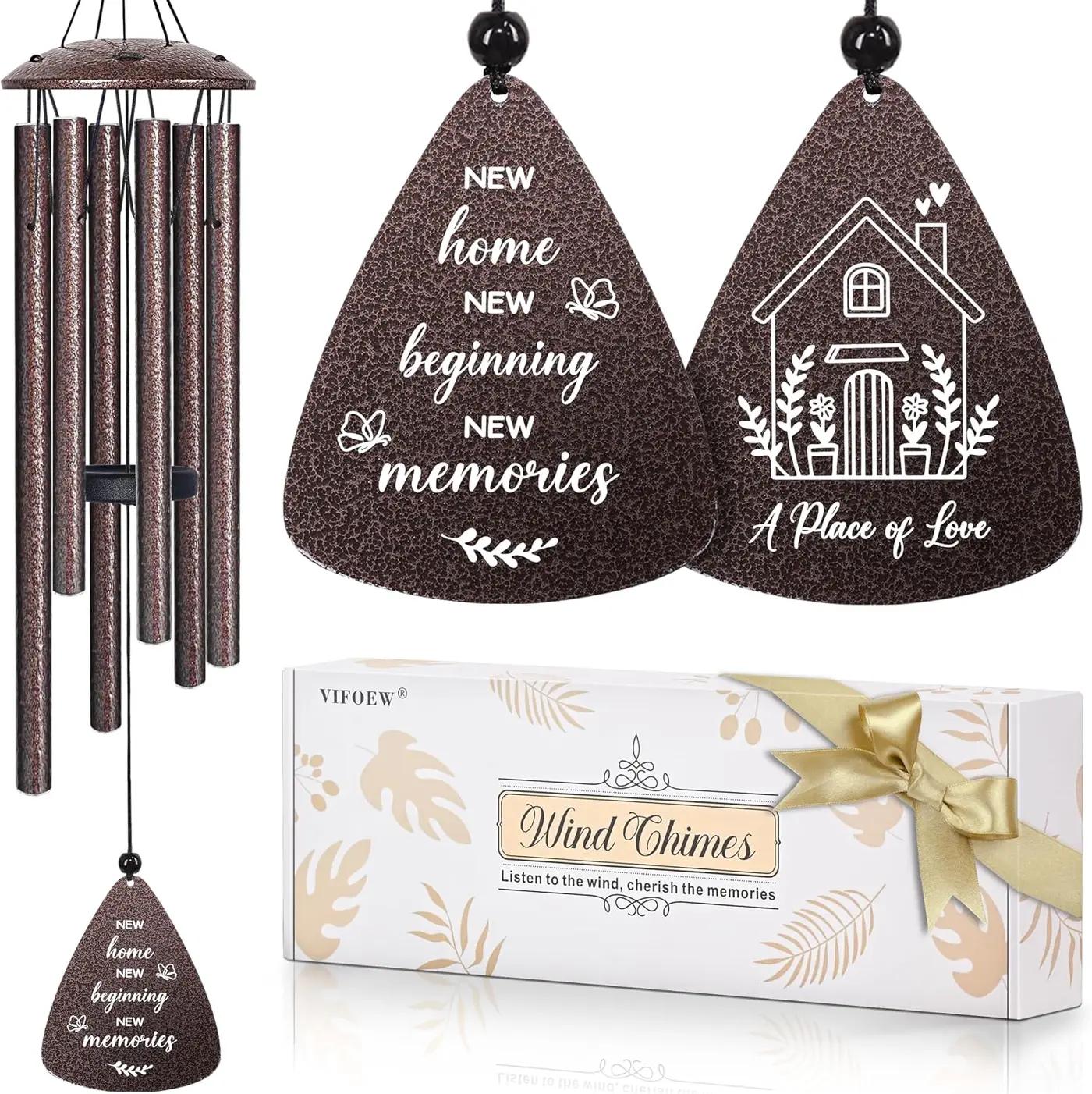 House Warming Gifts New Home, 32" Bronze Wind Chimes Housewarming Gifts, New Home Gift Ideas for Women Men Homeowners Couples Family Friends, Unique First Home Gift for Apartment Decor