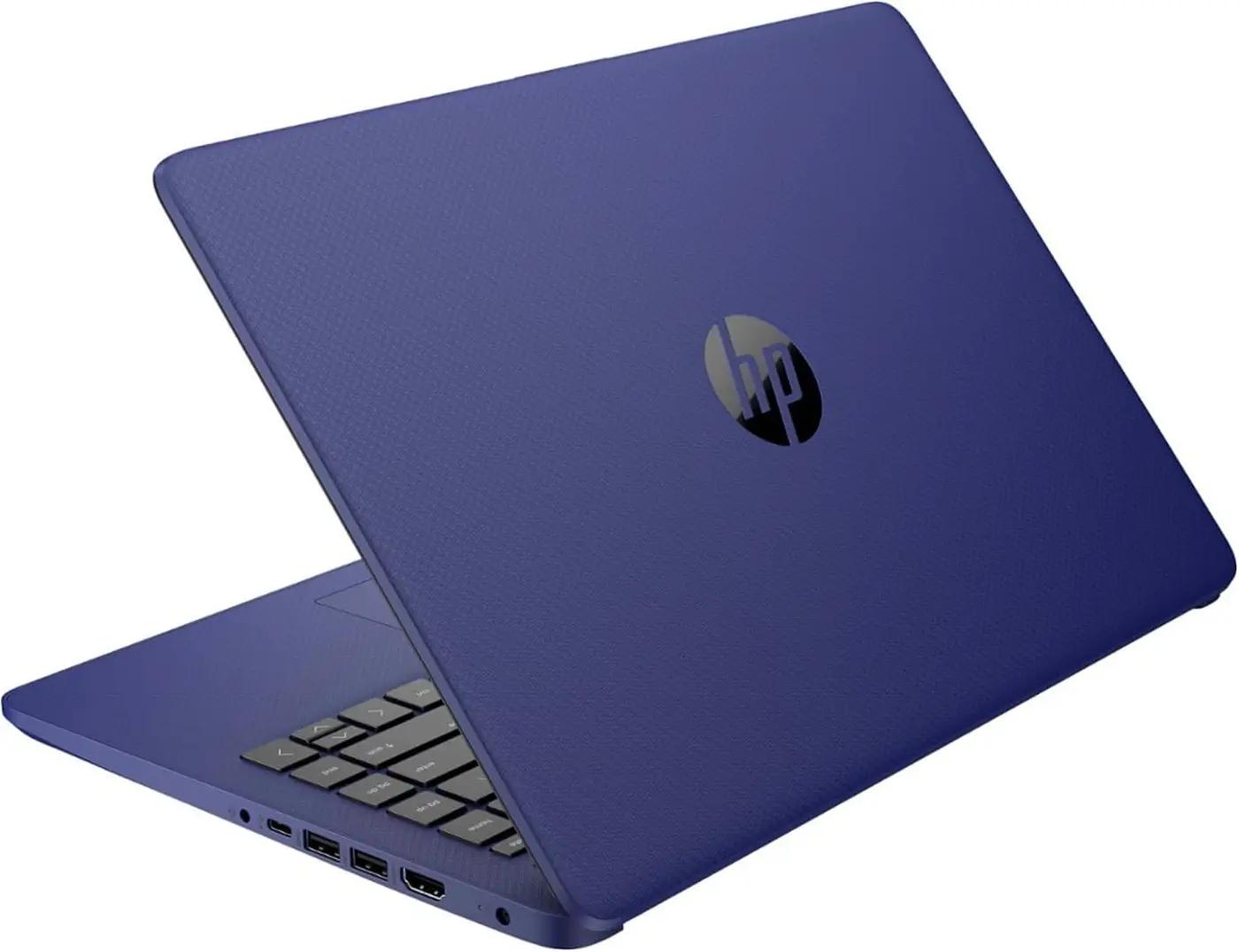 HP Latest Stream 14" HD Laptop, Intel Celeron Processor, 4GB Memory, 64GB eMMC Storage, Fast Charge, HDMI, Up to 11 Hours Long Battery Life, Office 365 1-Year, Win 11 S, Microfiber Bundle, Blue