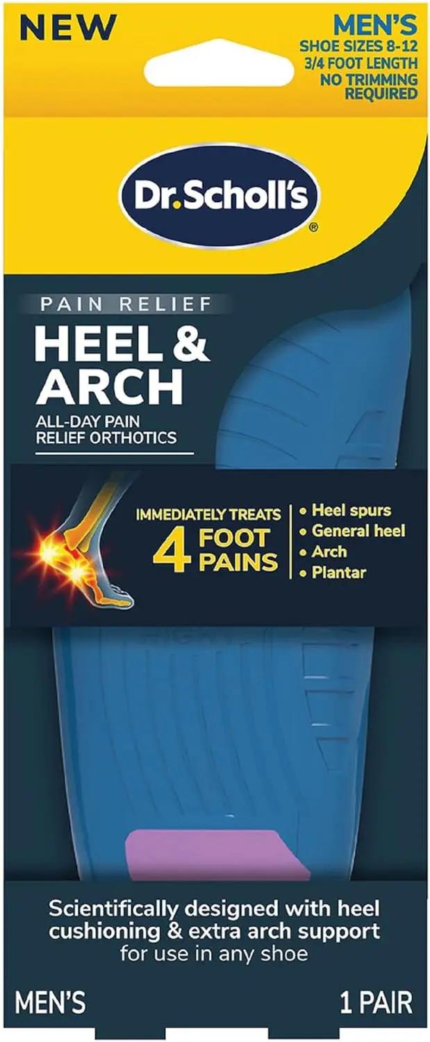 Dr. Scholl's® Heel &amp; Arch All-Day Pain Relief Orthotics, Men's 8-12, 1 Pair, 3/4 Length