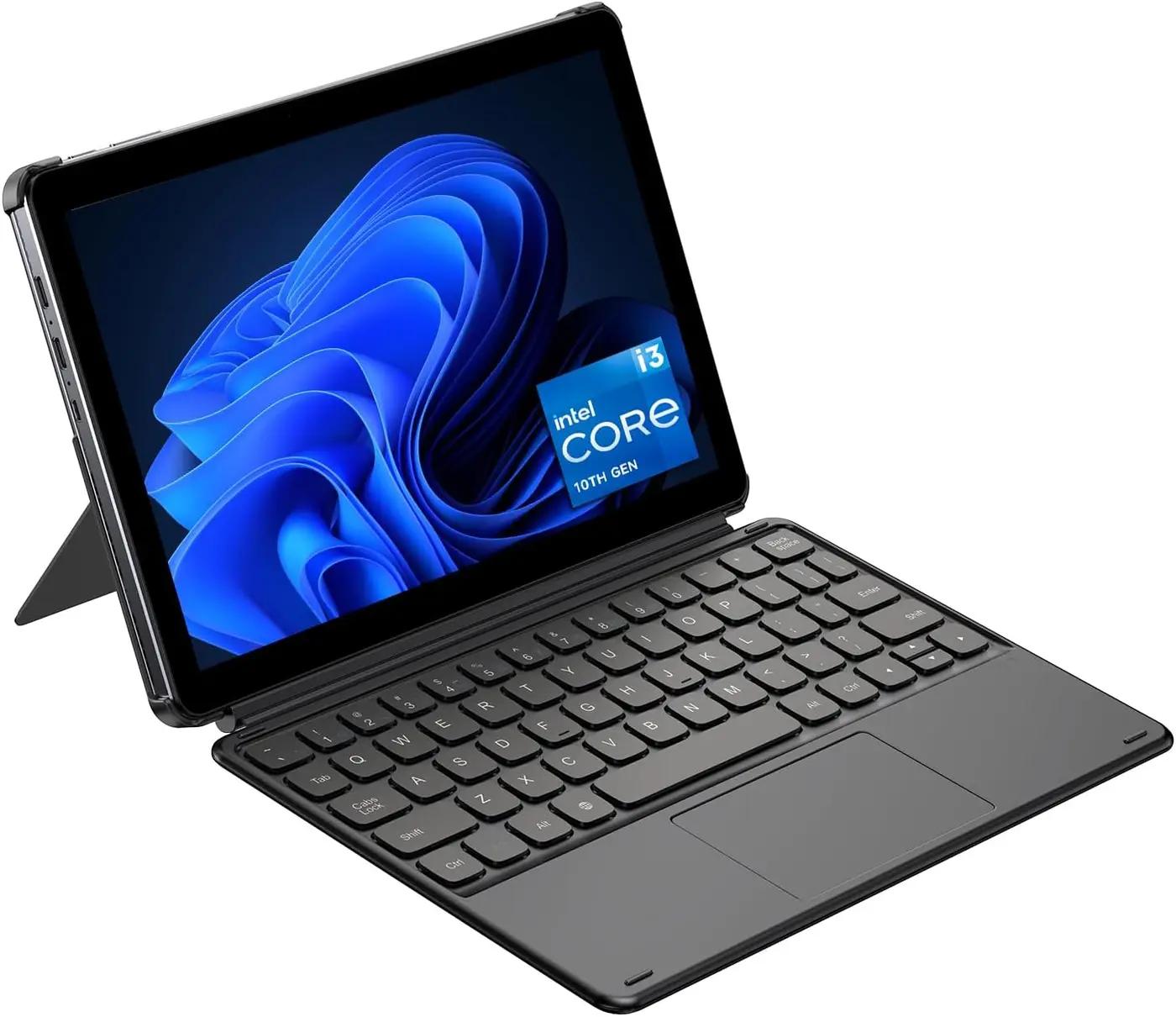 CHUWI 2 in 1 Laptop Tablet, 8GB RAM 256GB SSD, Intel Core i3 (3.9GHz), Hi10 X2 Windows 11 Tablet with Magnetic Keyboard, 10.1'' HD Touchscreen Display, 5MP Camera, WiFi 6, BT 5.3