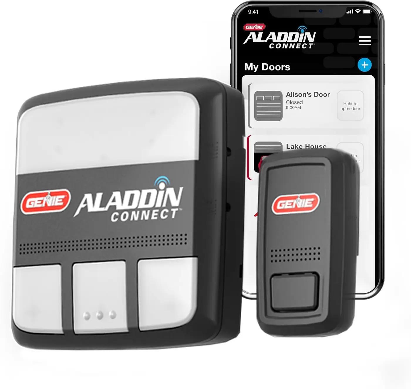 Genie Aladdin Connect Smartphone Garage Door Opener – Monitor, Open &amp; Close Your Garage Door from Anywhere Using Your iPhone or Android Device