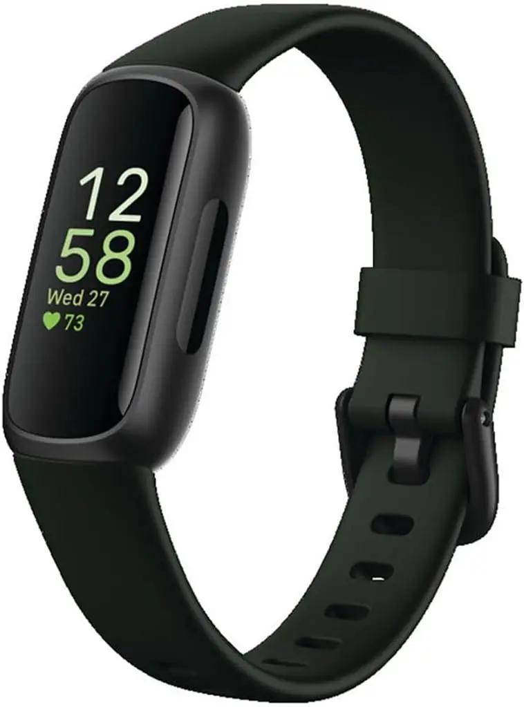Fitbit Fitbit Inspire 3 Health &amp;-Fitness-Tracker with Stress Management, Workout Intensity, Sleep Tracking, 24/7 Heart Rate and more, Midnight Zen/Black One Size (S &amp; L Bands Included)