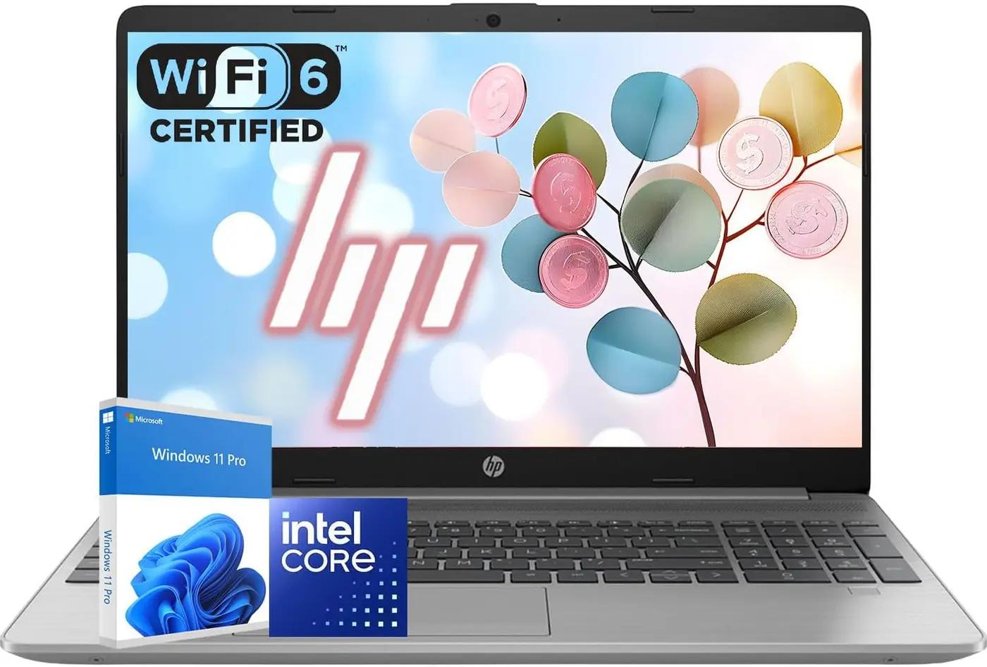 HP 15.6" FHD Laptop Computer | Latest Intel High-Performance CPU | 16GB RAM | 512GB SSD | Windows 11 Pro | Fast Wi-Fi 6 &amp; Bluetooth 5 | Full-Size Keyboard | Up to 9H Battery for Work &amp; Study