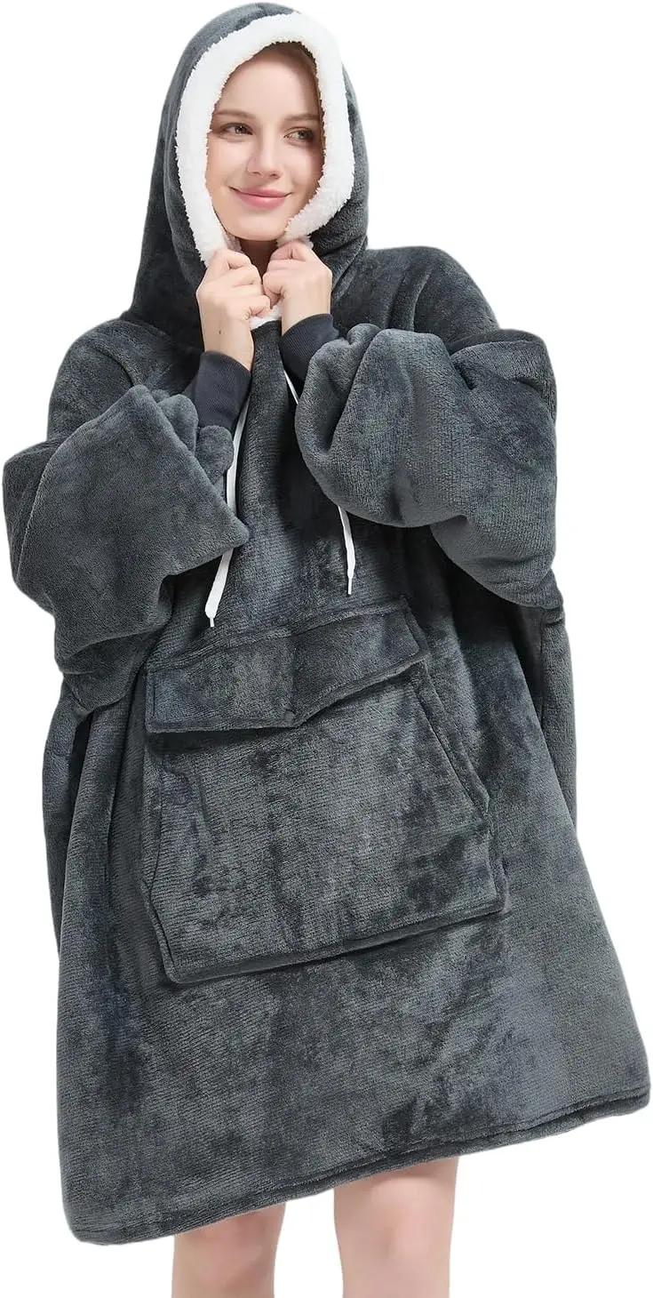 Qeils Qeils Wearable Blanket Hoodie for Women