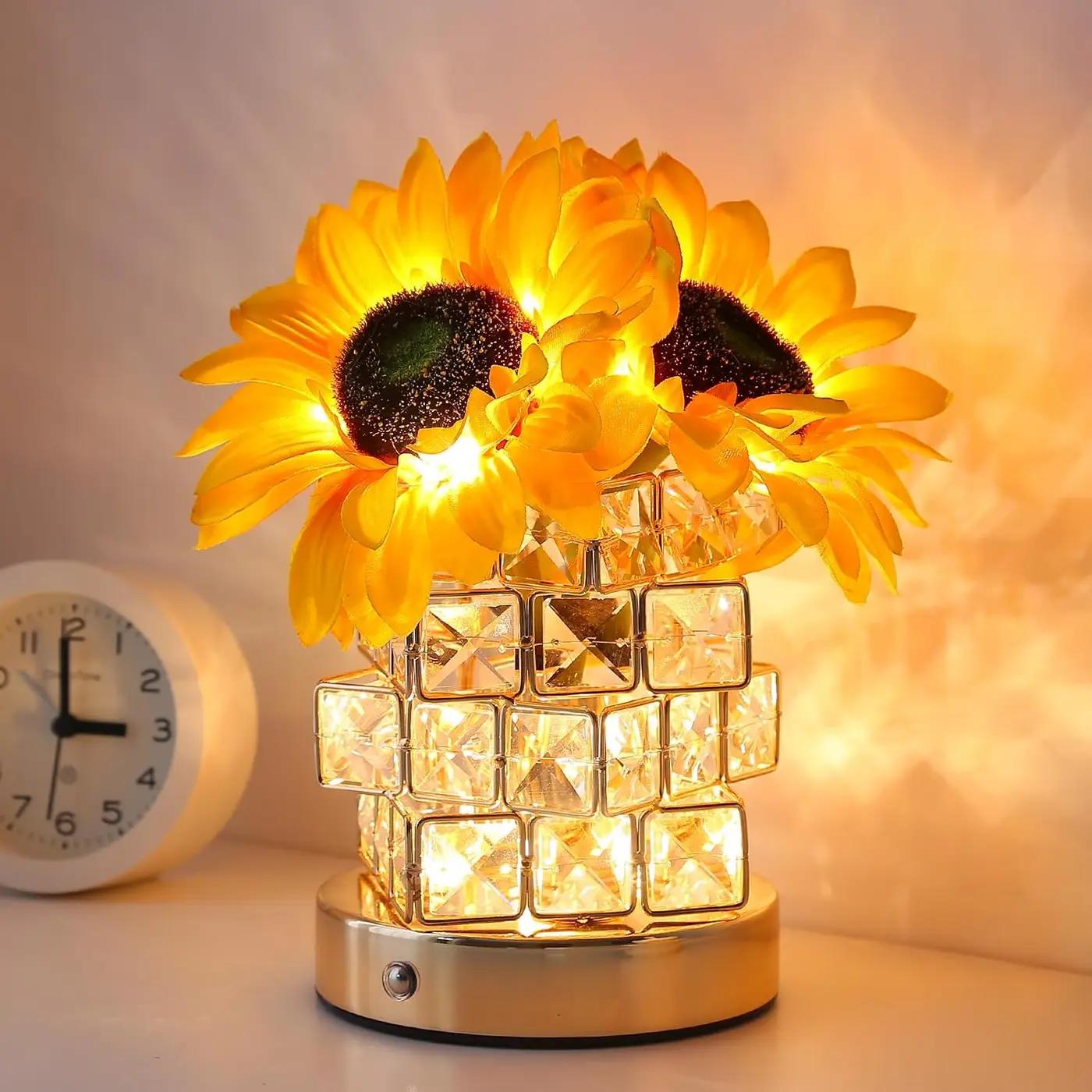 AMWGIMI AMWGIMI Sunflowers Flower Lamp