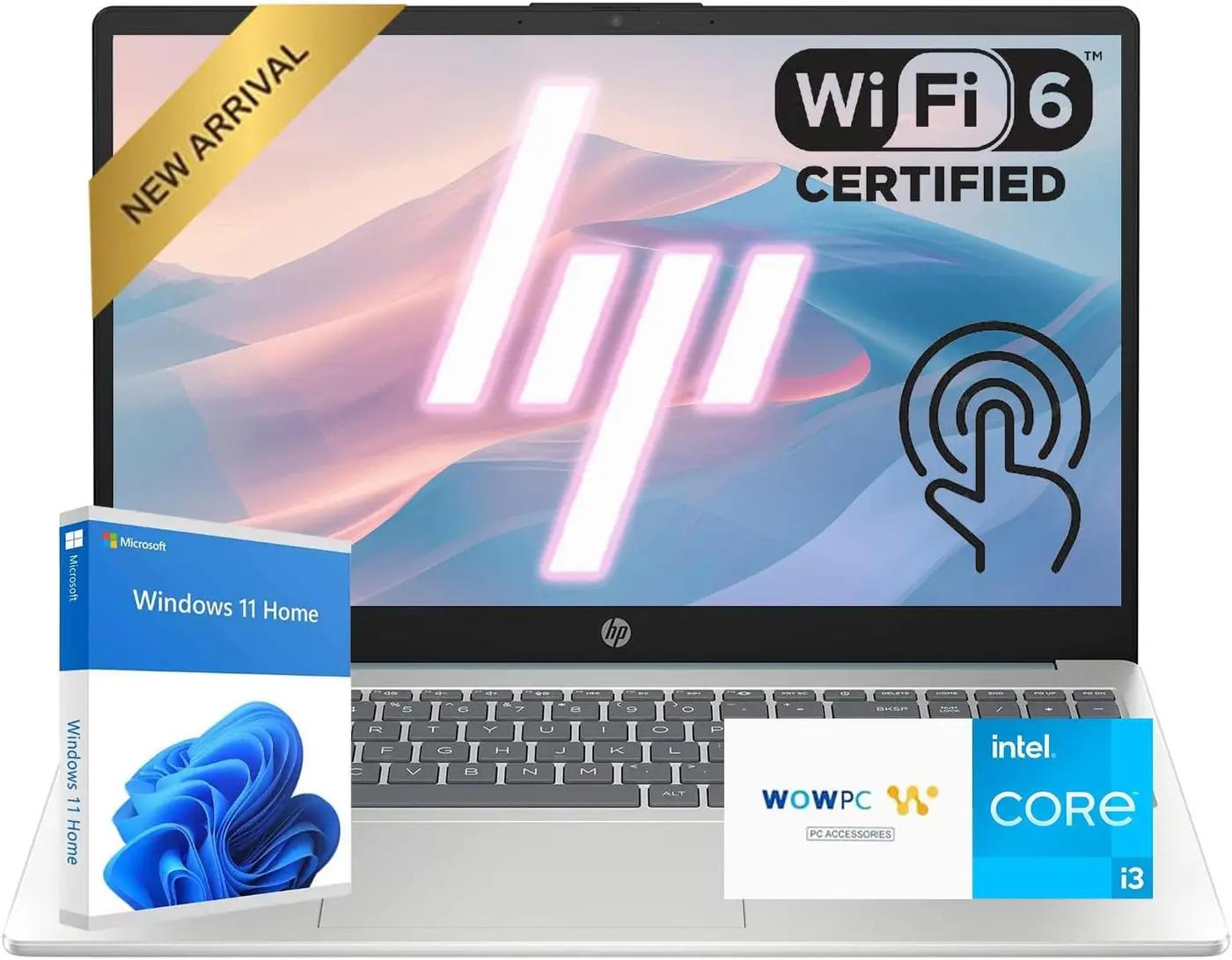 HP Pavilion 15.6" FHD Touchscreen Laptop Computer | Latest 13th Gen Intel Core i3 CPU | Wi-Fi 6 &amp; Bluetooth 5.3 | Up to 9.75H Long Battery Life | 16GB RAM | 1TB PCIe SSD | Windows 11 | WOWPC USB