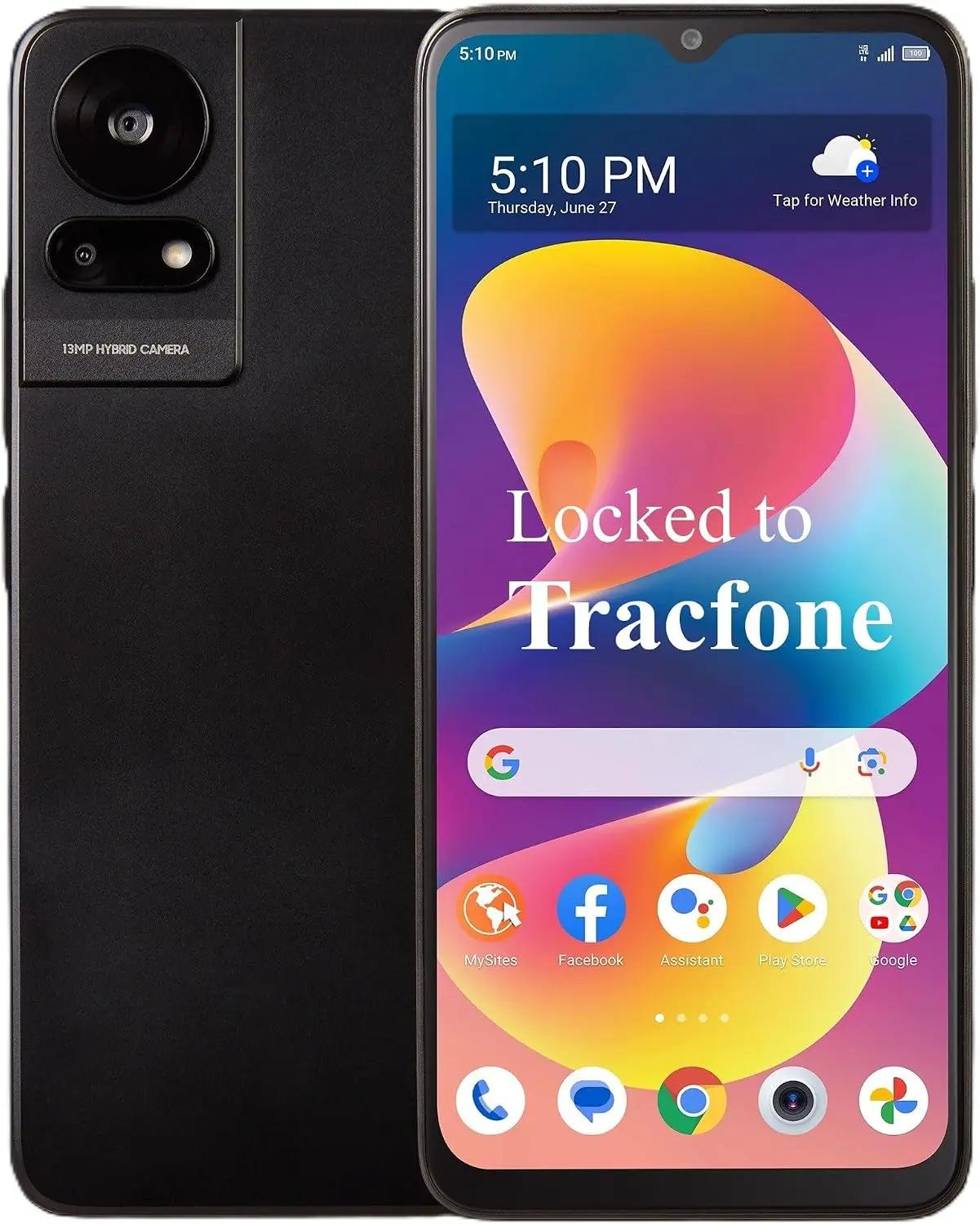 Tracfone TCL 50 LE, 64GB, Gray, 6.56-inch HD+ NXTVISION Display, Prepaid Smartphone, AI Powered Camera