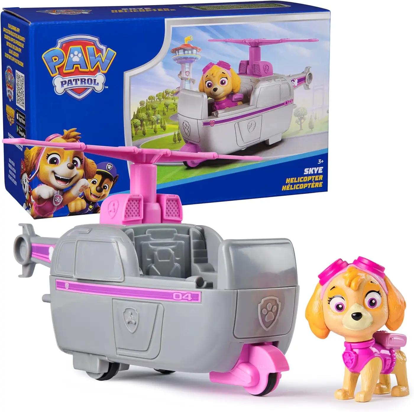 Paw Patrol, Skye’s Helicopter, Toy Vehicle with Collectible Action Figure, Sustainably Minded Kids Toys for Boys &amp; Girls Ages 3 and Up