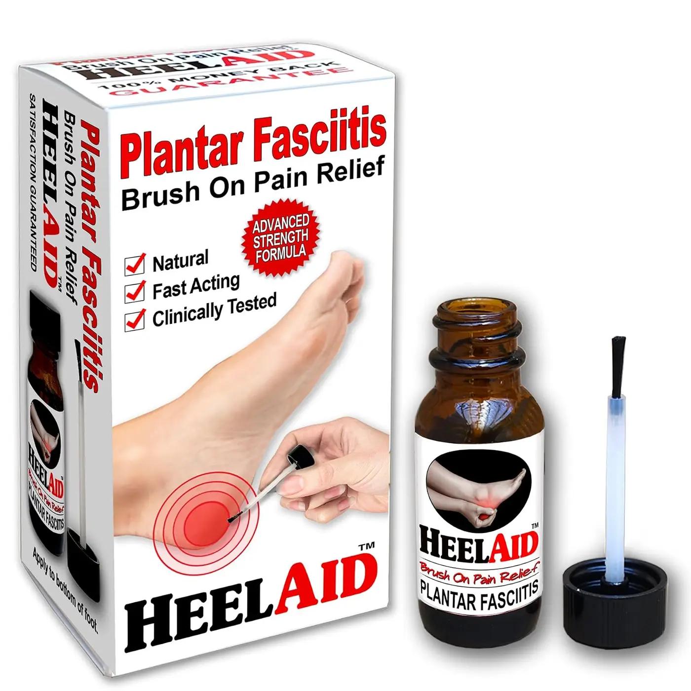 NEW Plantar Fasciitis Brush-On Heel Rapid Pain Relief. Doctor Developed, Clinically Tested, Natural Ingredients Specially Formulated to Penetrate Deep to the Fascia and Relieve Pain.