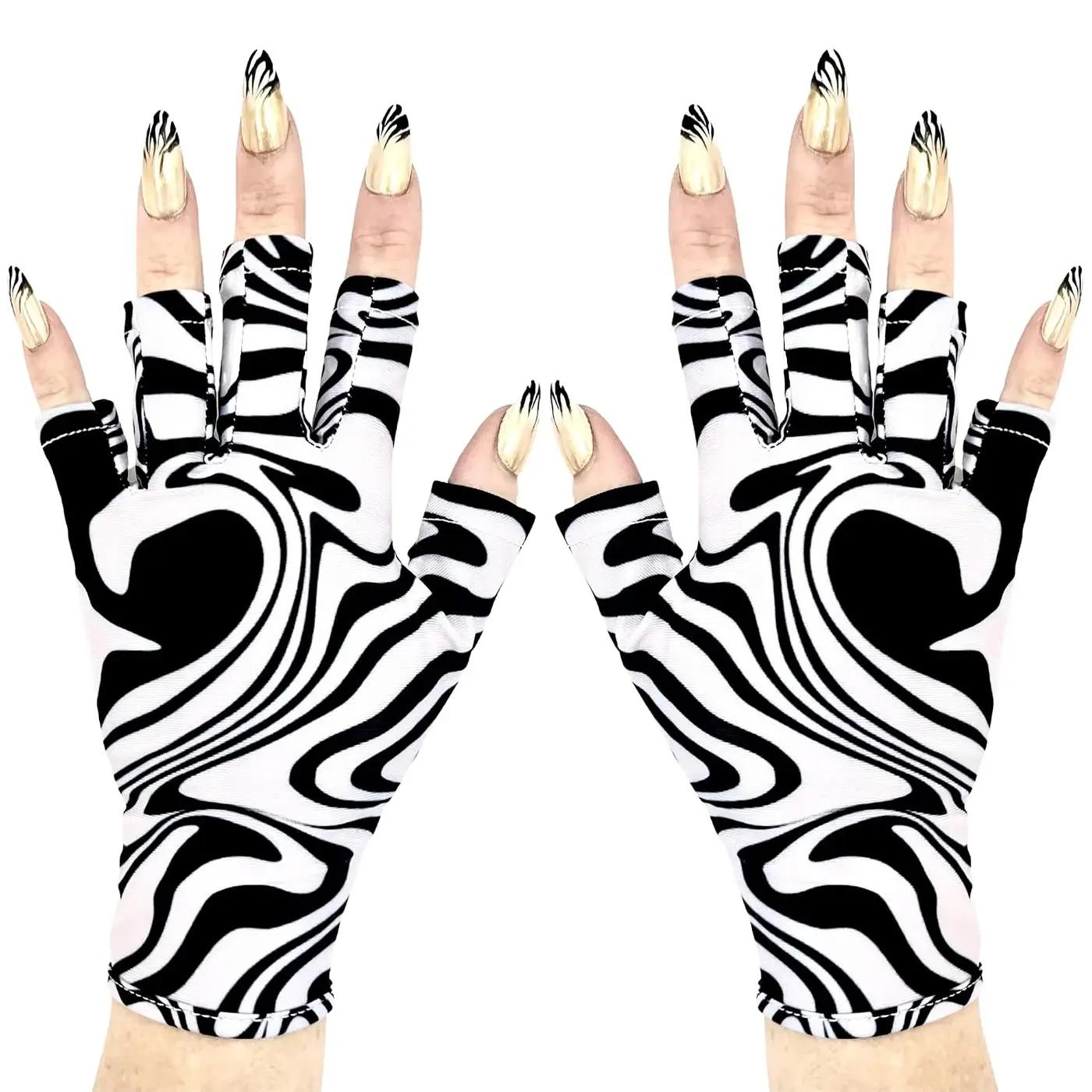 ManiGlovz Large New Psychodelic Trip UV Protection Nail Gloves