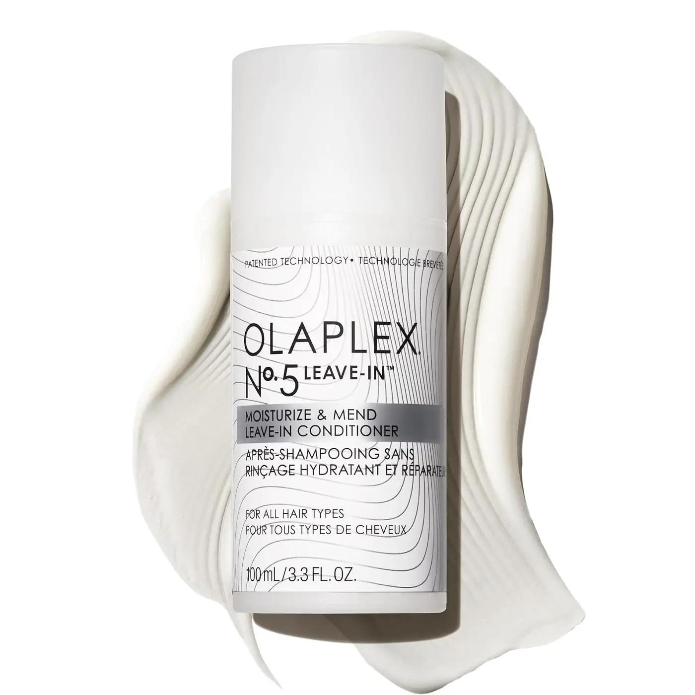 Olaplex Nº.5 Leave-In Conditioner: Moisturizes &amp; Mends Split Ends | Reduces Breakage &amp; Repairs, Protects Damaged Hair | For Coily, Curly, Straight, and Wavy, Stocking Stuffers, 100 mL / 3.3 Fl. Oz.