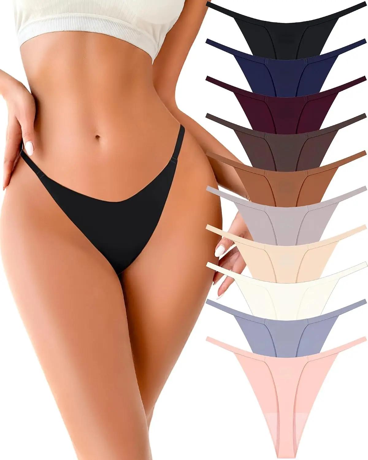 UNDER THE SEA 10 Pack G String Thongs for Women Seamless Underwear Low…