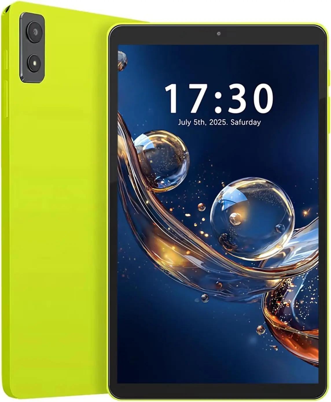 Android Tablet, 8.7" Android 15 Tablet with RK3562, 8GB RAM 64GB ROM, in-Cell 1340x800 Display, Dual Camera, 5G WiFi, Bluetooth 5.0, GPS, Tablets with GMS L1 Certified - Green