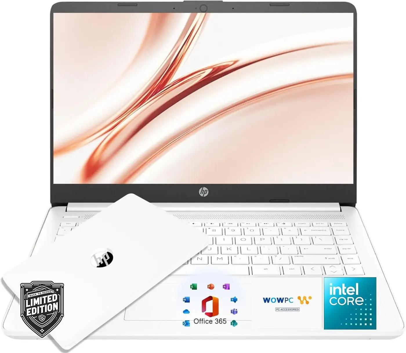HP Latest Ultrabook Laptop with Copilot AI - 16GB RAM - Intel Core | Microsoft Office 365 Included, 192GB SSD, Webcam, Windows 11 no Mouse | Essential Laptop