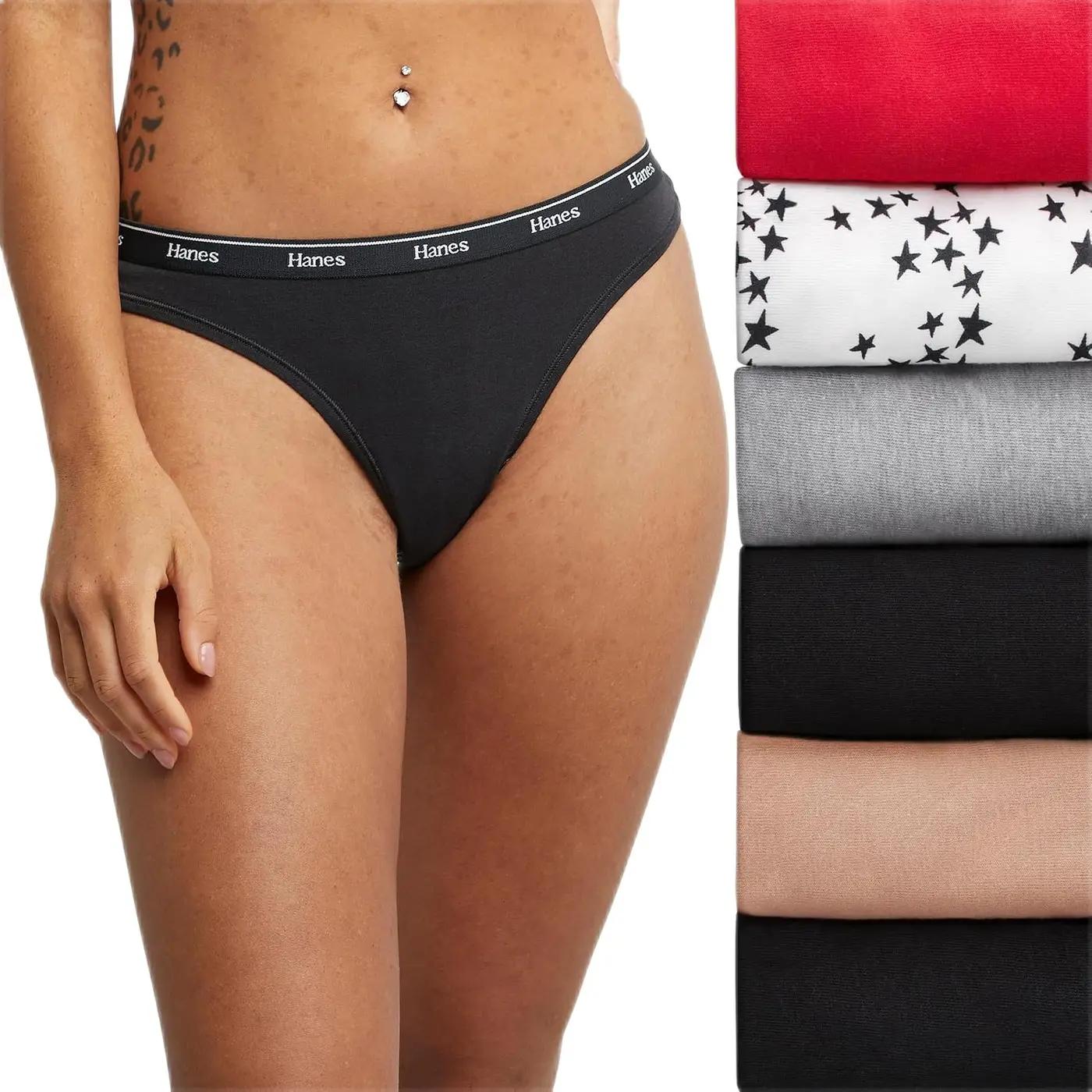 Hanes Women's Originals Thong Panties
