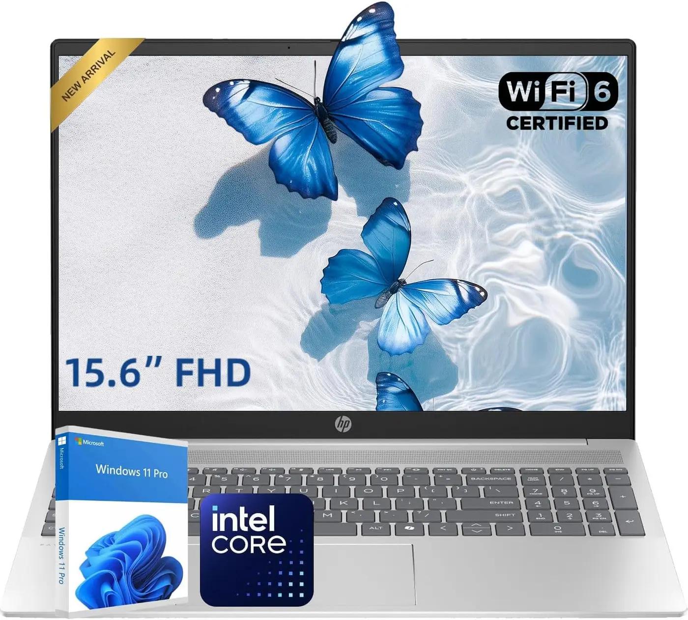HP Latest 15.6" FHD Business Laptop, Intel Dual Core Processor Series, 32GB RAM | 2TB PCIe SSD, Wi-Fi 6, Copilot AI, SD Card Reader, Win11 Pro with Microsoft Office 365 for The Web, for Work&amp;Study