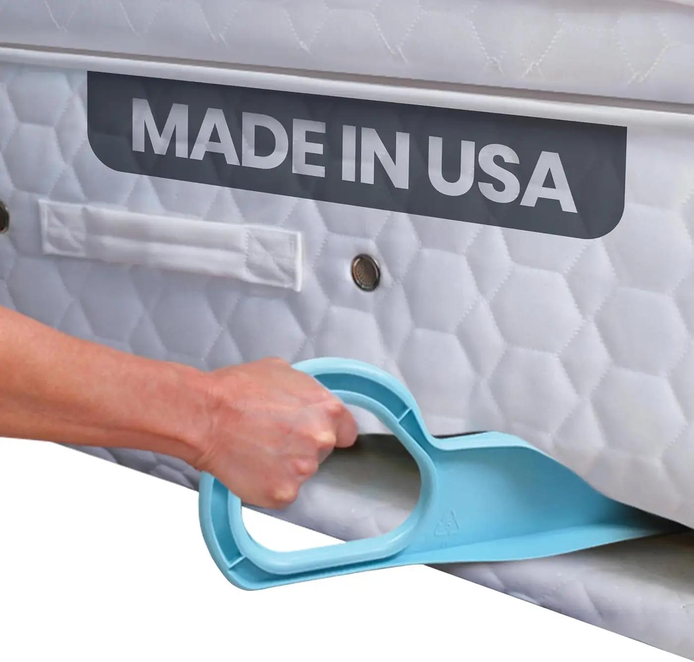 Bed MadeEZ Mattress Lifter &amp; Bed Maker Tool for Changing Bed| Patented &amp; Made in USA | Lifts &amp; Holds The Mattress, Tucks Sheets, Removes Sheets, Bed Skirts and More