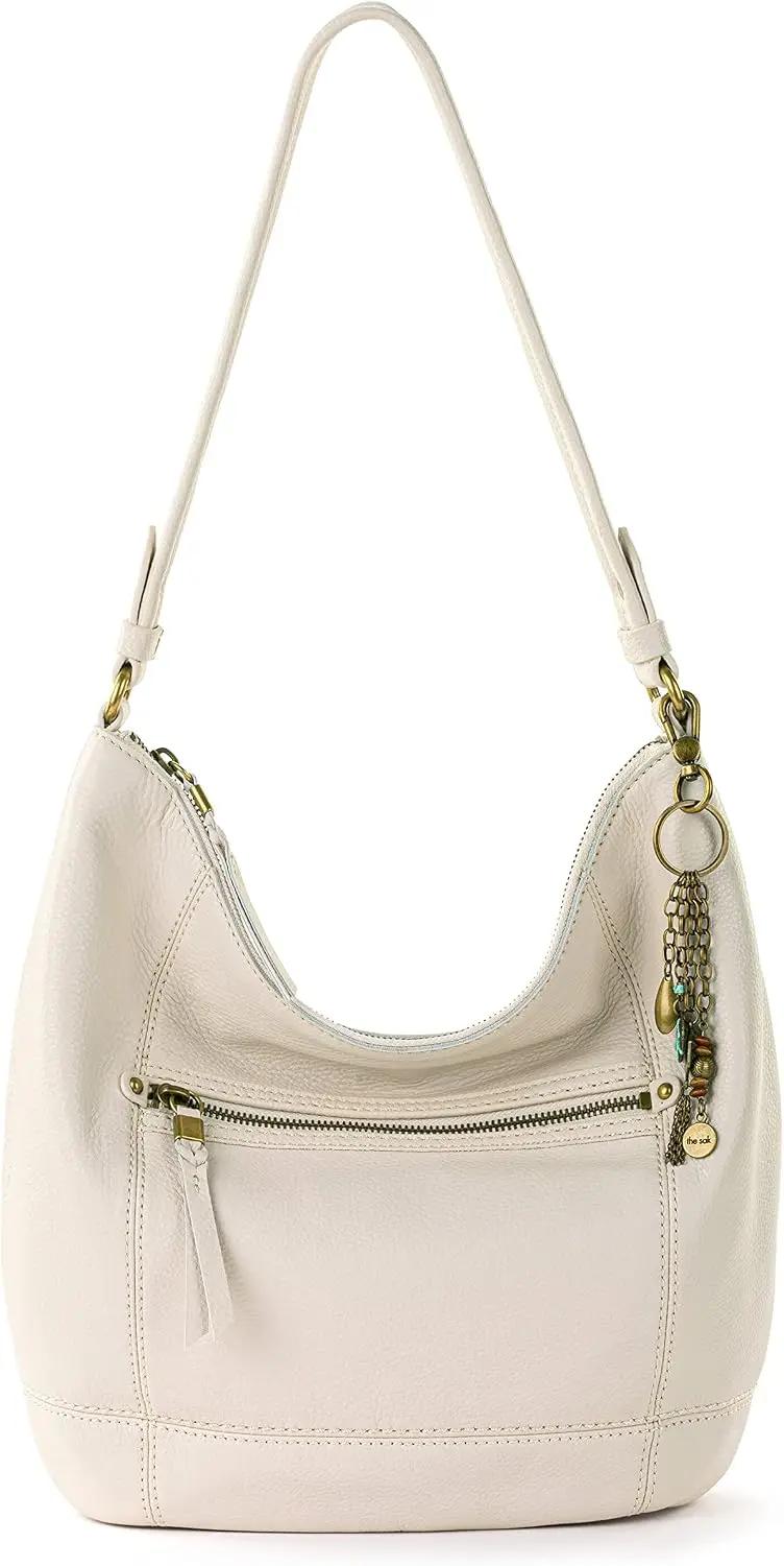 The Sak Sequoia Hobo Bag - Premium Large Leather Women's Handbag for Everyday &amp; Travel - Durable Purse With Zipper Pocket