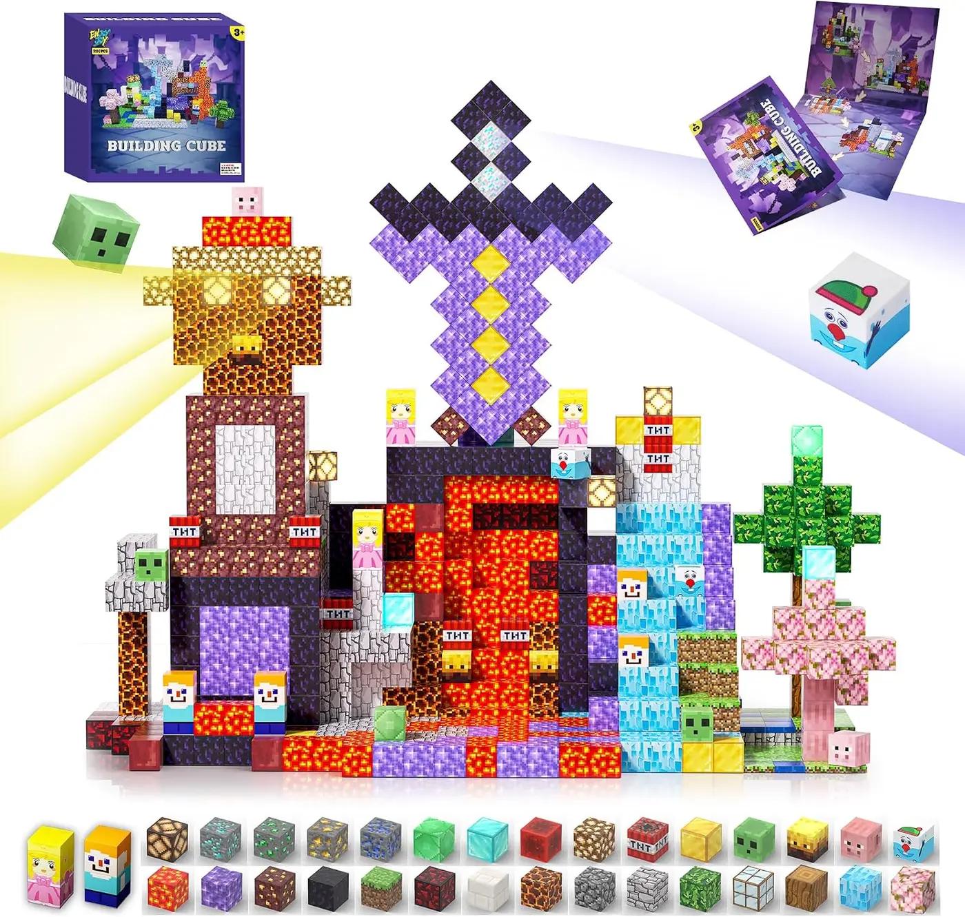Magnetic Blocks | 200PCS - 2026 Upgraded Magnetic Building Toys for Kids Ages 1-3 Stacking Construction Magnets Travel Tiles Gifts for Toddlers 3-4 5 6 7 8 9 10 Christmas Birthday (Theme: Portal)