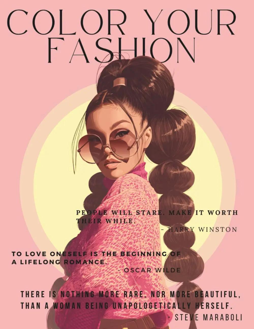 Color Your Fashion: Volume 42 – Hair Couture Edition: A 60-Page Fashion Coloring Collection Showcasing the Beauty of Hair in Every Form, Celebration of Confidence, Personality, and Hair Expression