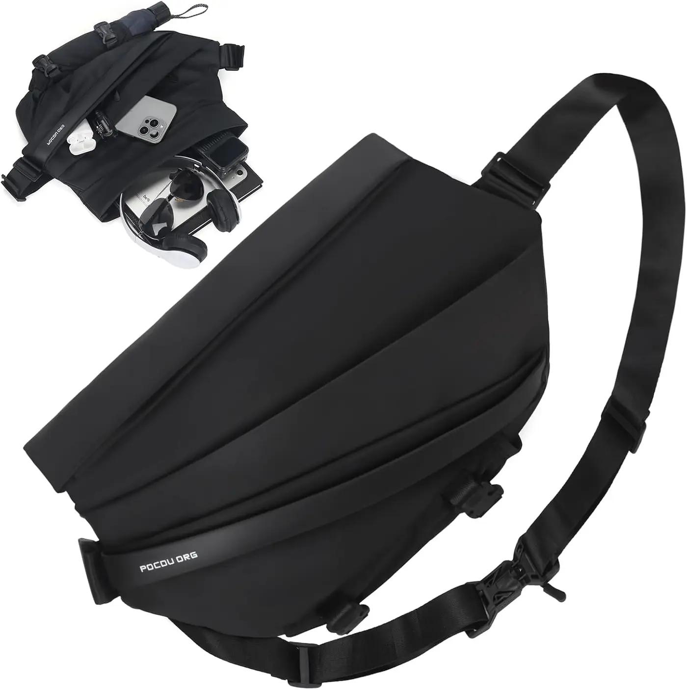 Electronics Organizer Sling Bag for Men &amp; Women, Waterproof Tech Crossbody Bag for 13" Laptop &amp; 11" Pad