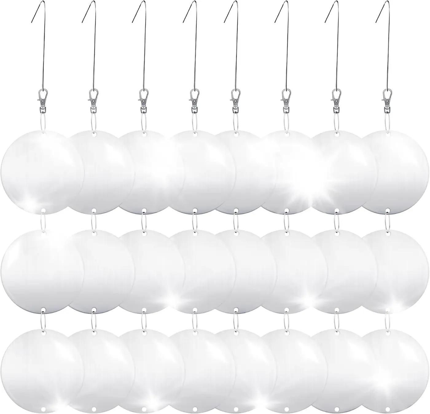 Hedoc Reflective Bird Scare Discs Set, 24PCS Large Double-Sided Bird Deterrents for Outside, Bird Reflectors to Keep Birds, Woodpeckers, Pigeons Away from House, Outdoor Garden, Patio and Yard