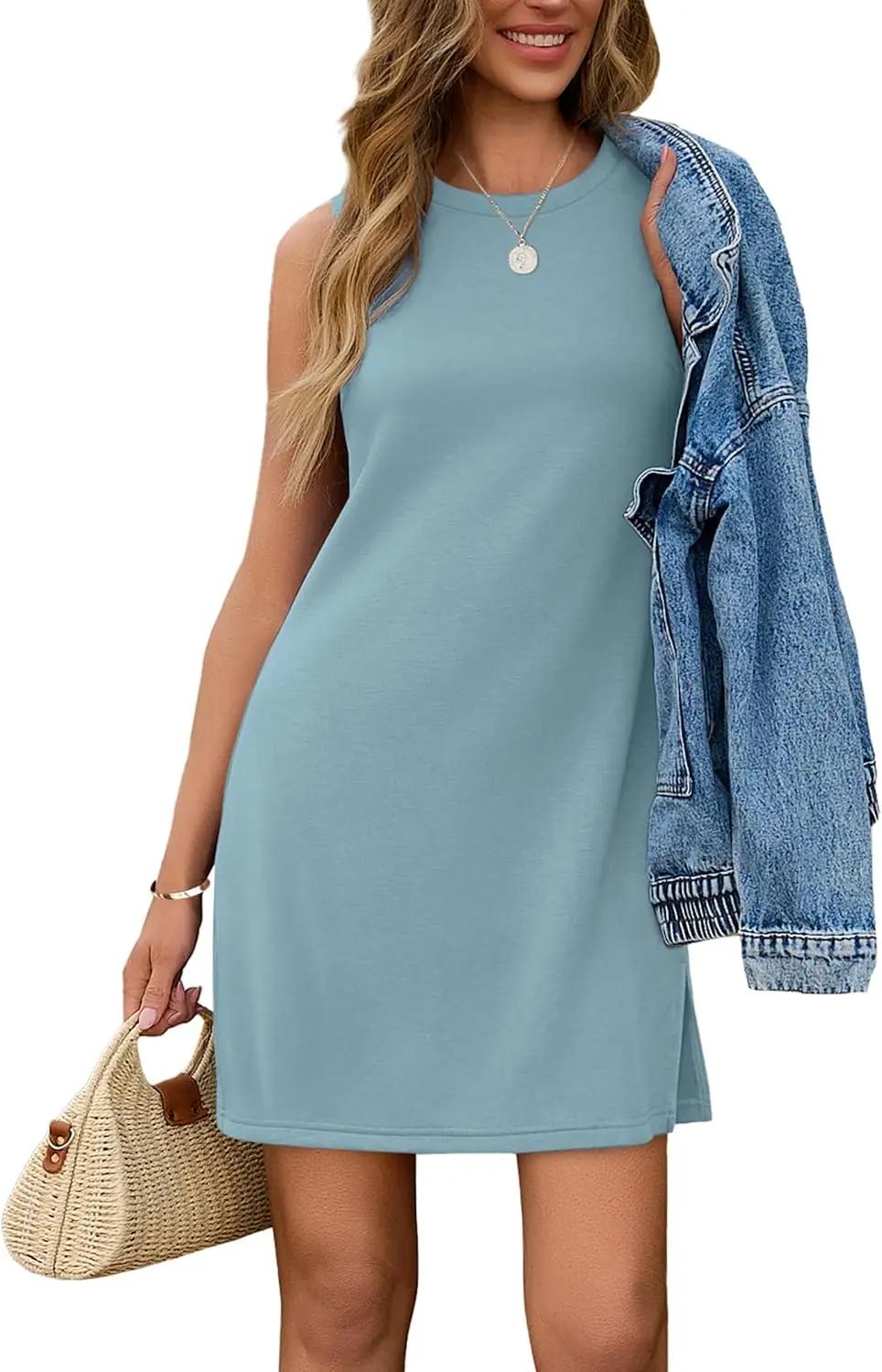 Sampeel Dresses for Women 2025 Casual Summer Sundresses Sleeveless Tank Dress Fashion Outfits OEKO-TEX STANDARD 100
