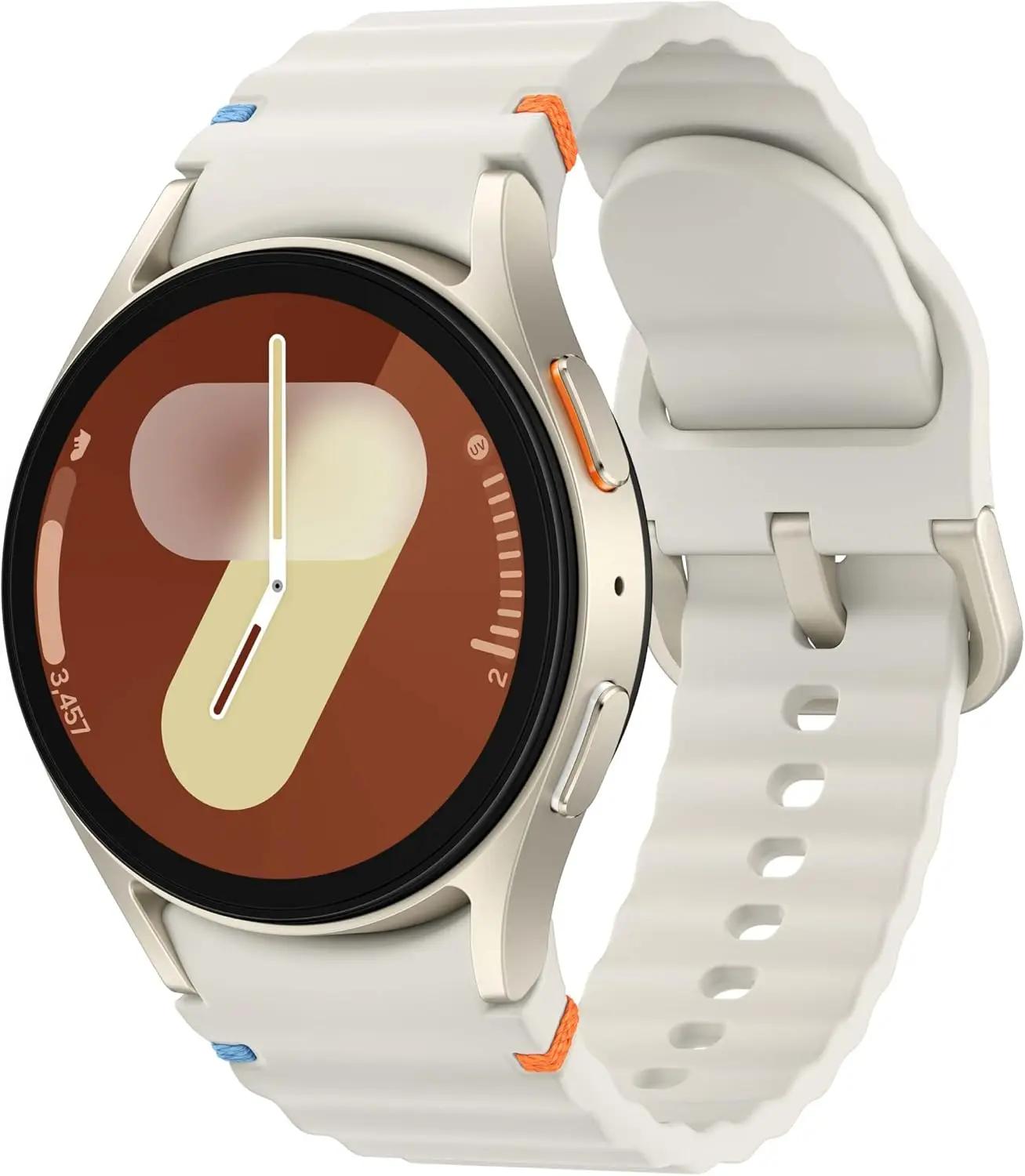 Samsung Samsung Galaxy Watch 7 40mm Bluetooth AI Smartwatch w/Energy Score, Wellness Tips, Heart Rate Tracking, Sleep Monitor, Fitness Tracker, 2024, Cream [US Version, 1Yr Manufacturer Warranty]