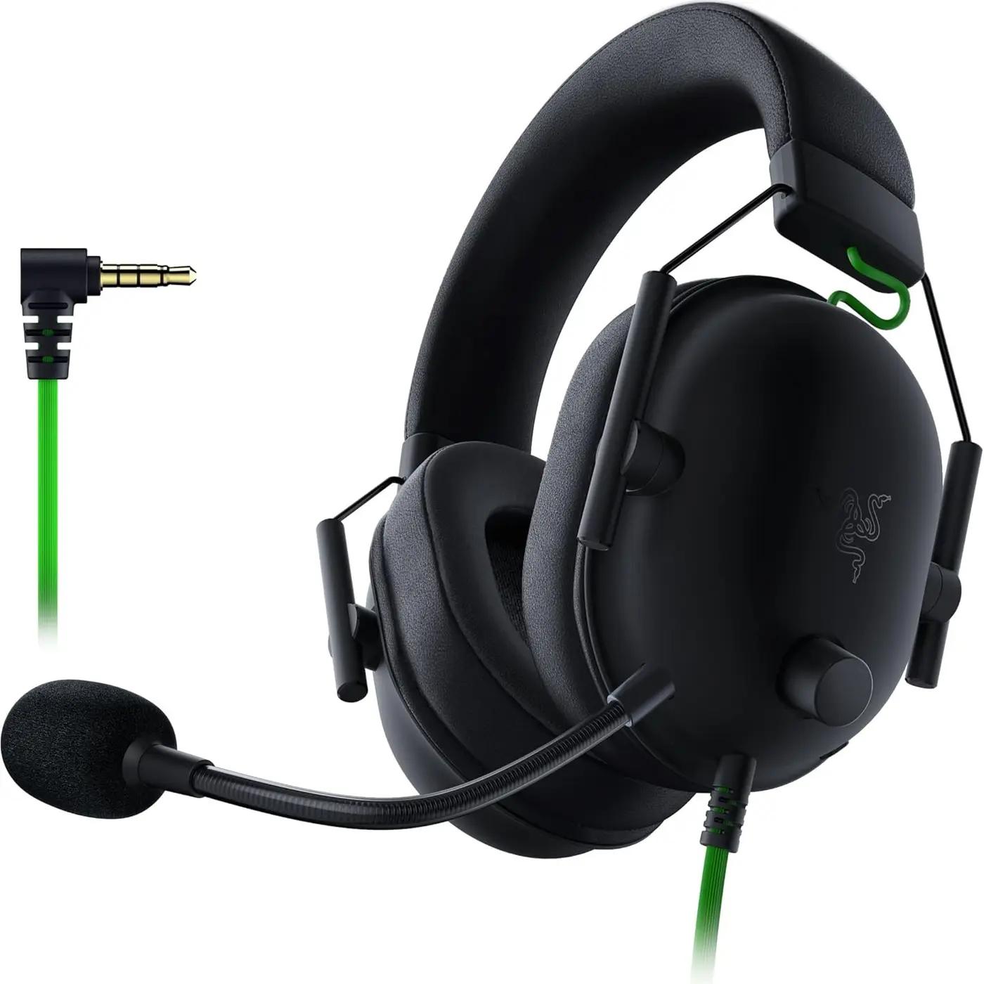 Razer BlackShark V2 X Gaming Headset: 7.1 Surround Sound - 50mm Drivers - Memory Foam Cushion - For PC, PS4, PS5, Switch - 3.5mm Audio Jack - Black ECOLOGO
