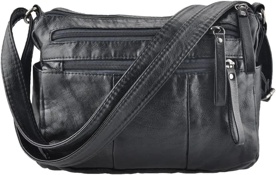 VOLGANIK ROCK Purses for Women Soft PU Leather Shoulder Bag Ladies Crossbody Purse and handbags Lightweight Pocketbook