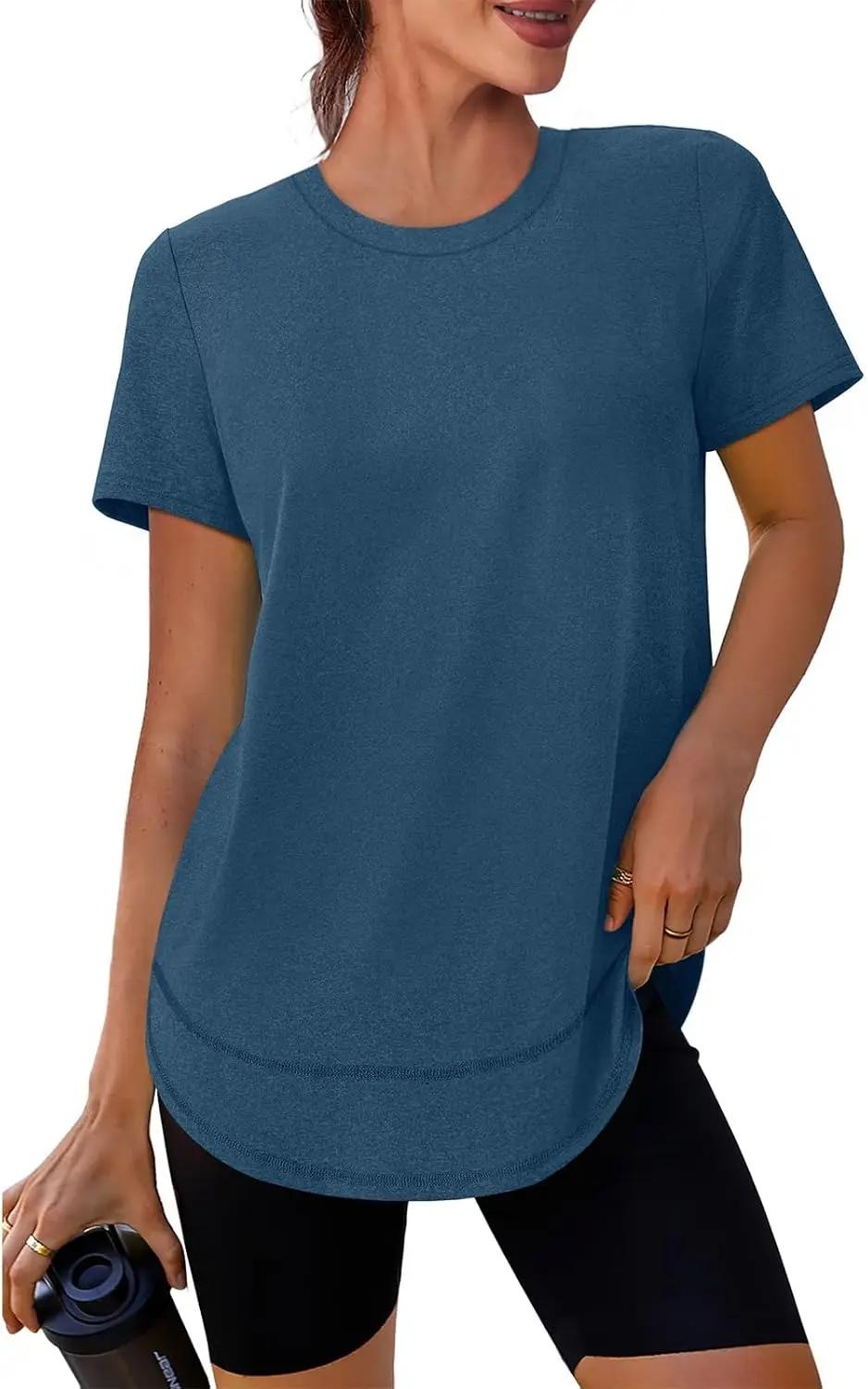 XIEERDUO Womens Workout Tops Short Sleeve Shirts Quick Dry Outfits for Hiking Running S-3XL OEKO-TEX STANDARD 100