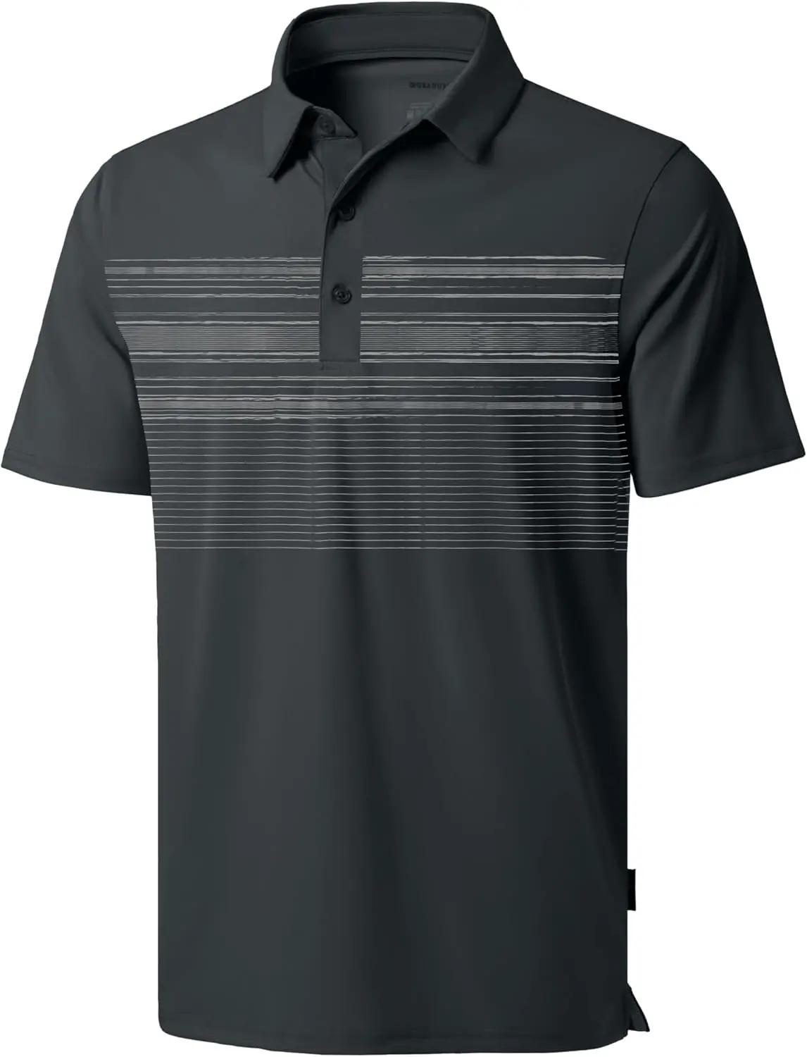Men's Golf Shirts Dry Fit Moisture Wicking Performance Short Sleeve Collared Polo Shirts for Casual Athletic Business