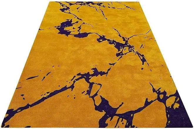Hand Tufted NZ Wool Carpets for Living Room Bedroom Hall Kitchen Office Anywhere Handmade Multicolor Hand Tufted New Latest Modern Design Design Carpet 8x10 9x12 ft (2x8 ft)