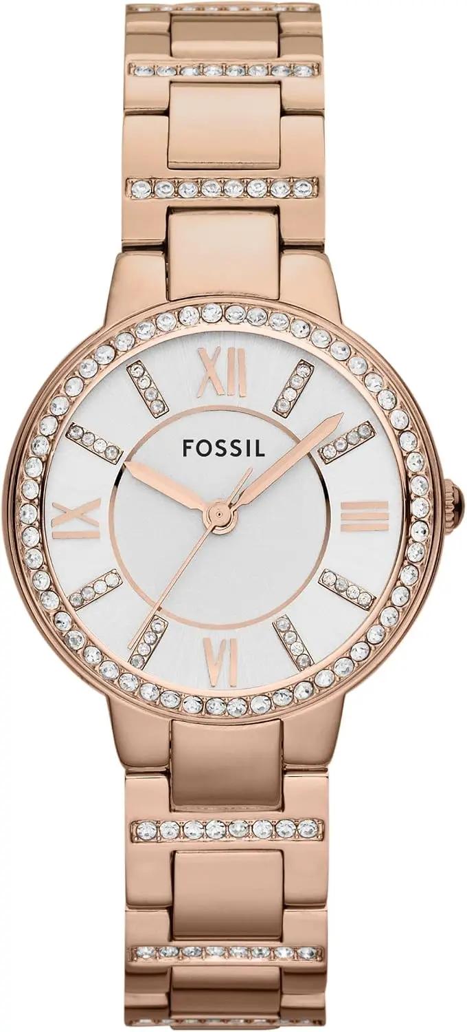 Fossil Women's Watch, Virginia Quartz Stainless Steel Three-Hand Watch for Women