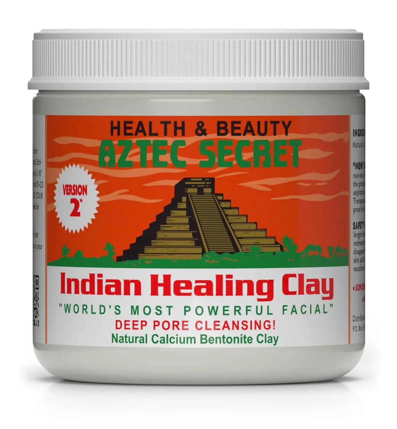 Aztec Secret– Indian Healing Clay 16 Oz – Deep Pore Cleansing Facial &amp; Body Mask – The Original 100% Natural Calcium Bentonite Clay – New Version 2