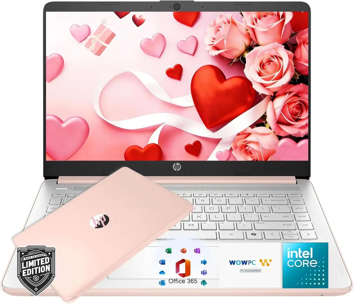 HP Latest Ultrabook Laptop with Copilot AI - 1.2TB Storage - 16GB RAM - Intel Core | Microsoft Office 365 Included, 192GB SSD + 1TB Cloud Storage, Webcam, Windows 11 no Mouse | Essential Laptop