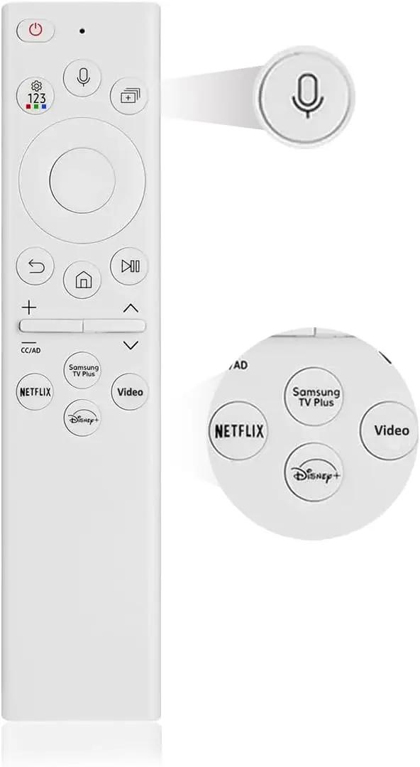 for Samsung Frame TV Remote Replacement, for 2018-2024 Samsung Frame Remote, Voice Function. for Crystal QLED QLED 4K 8K. Bn59-01391A(No Solar).