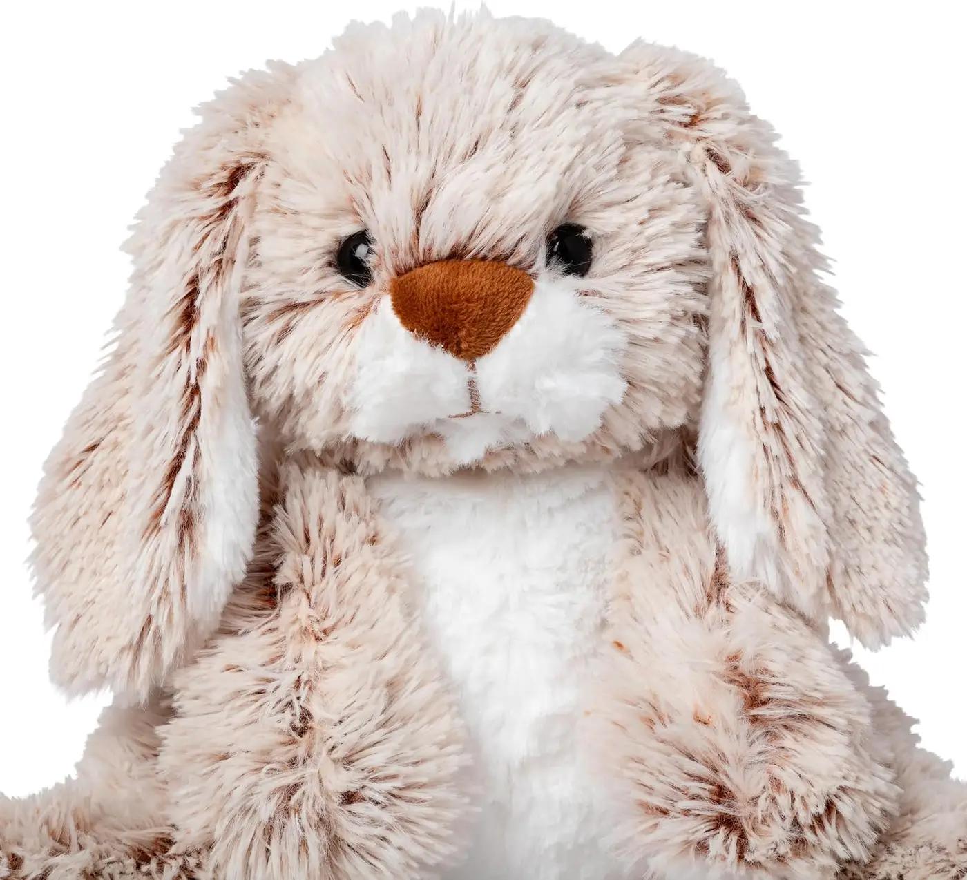 Melissa &amp; Doug Burrow Bunny Stuffed Animal Plushie with Big Feet, Floppy Ears &amp; Fluffy Tail, Adorable Pretend Play Toddler Toys for Girls &amp; Boys 3+