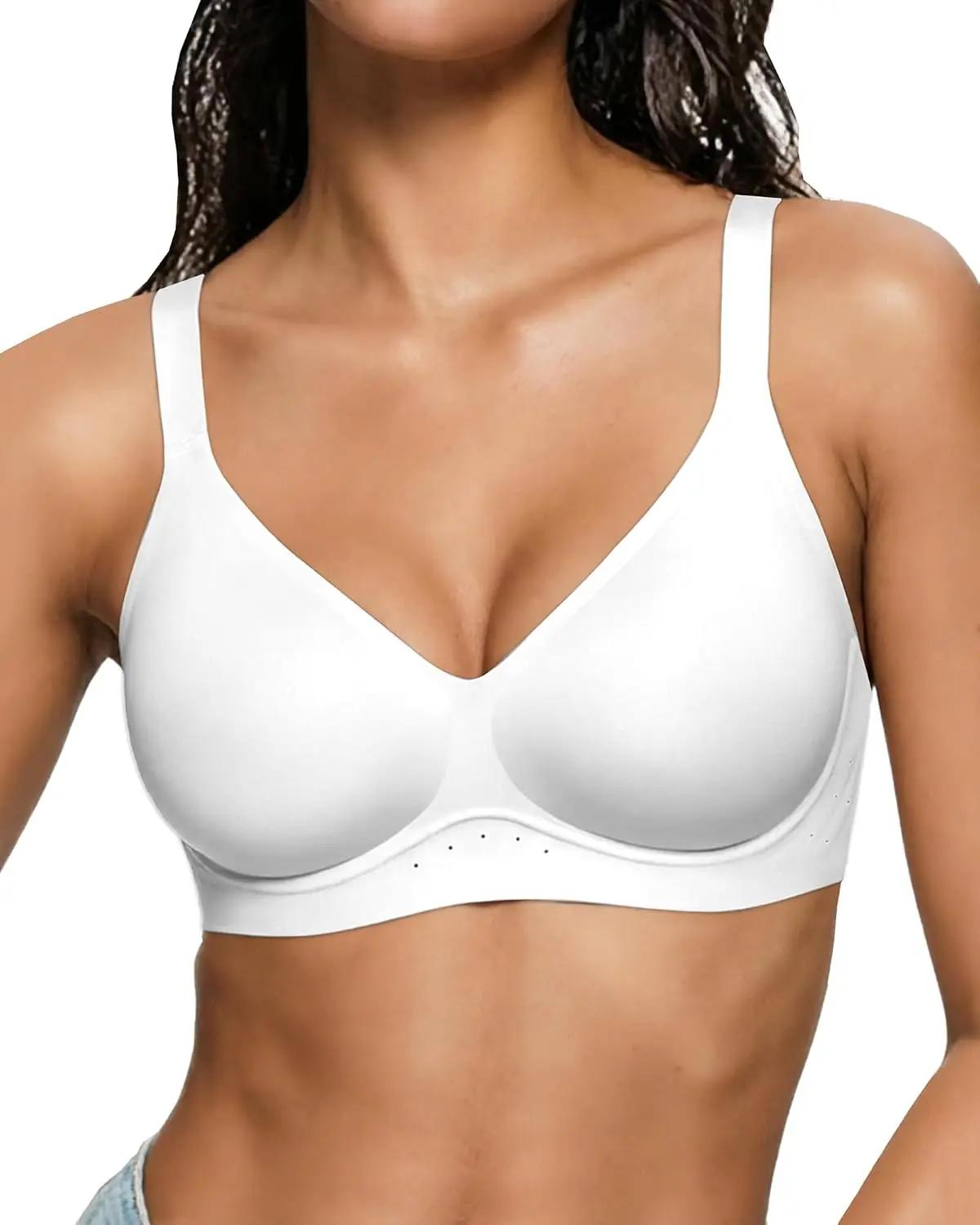 As Fairy Bras for Women No Underwire Jelly Wireless Seamless Full Coverage Comfortable Bra with Airholes