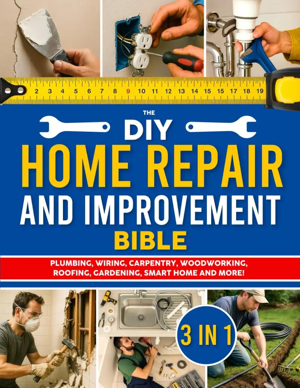 The DIY Home Repair and Improvement Bible: The Ultimate Guide for Homeowners | DIY Projects, Money-Saving Strategies &amp; 1200+ Step-by-Step Illustrations to Repair, Improve, and Upgrade Your Home