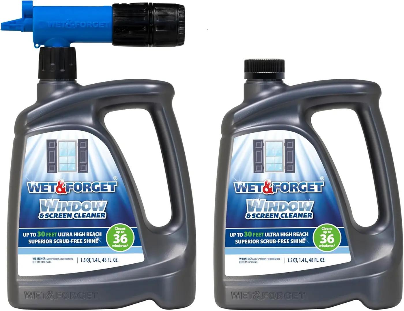 Wet & Forget Window & Screen Cleaner – Outdoor Window Cleaner Spray &…